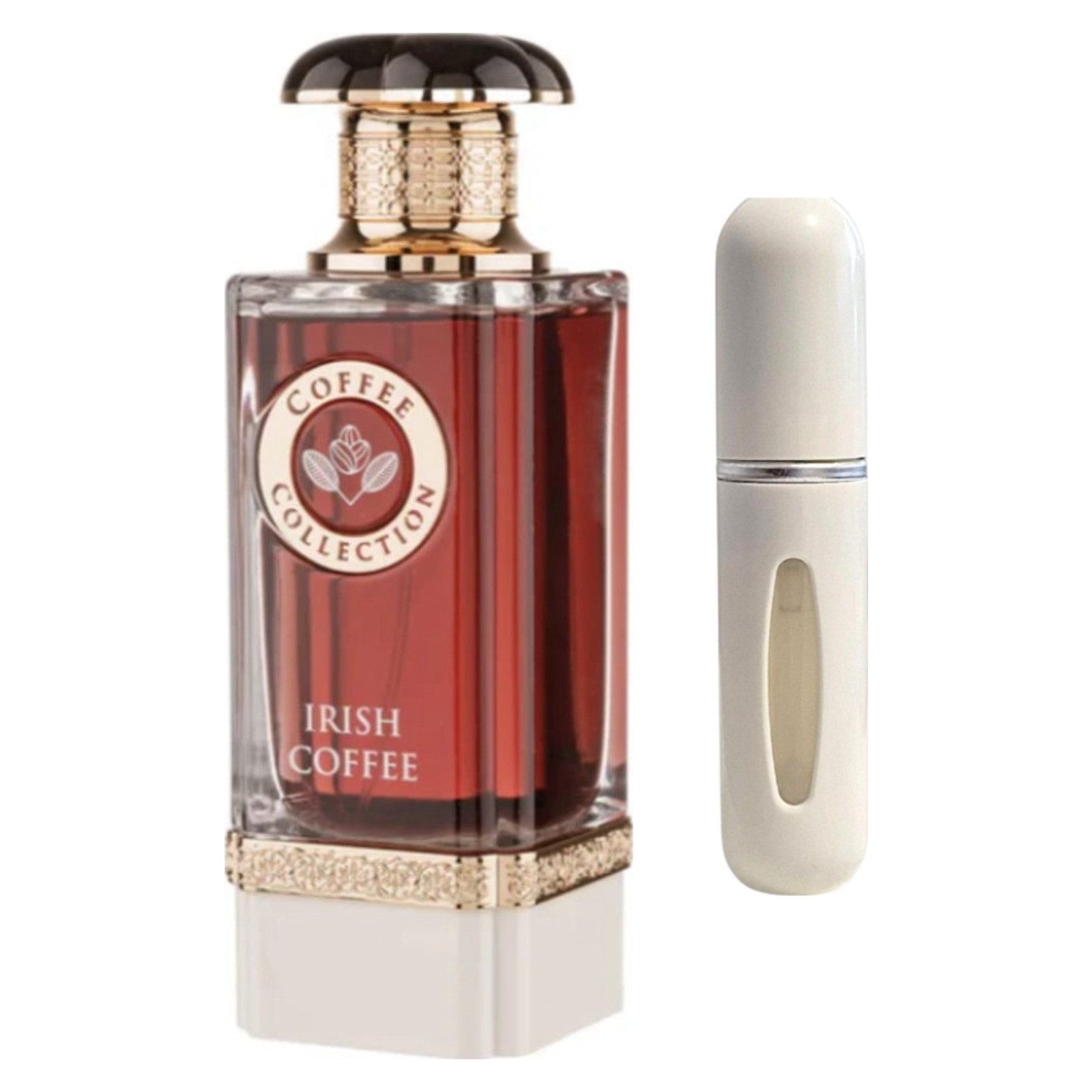 Fragrance World Duft-Set Irish Coffee EDP 100 ml + Parfümzerstäuber (leer)