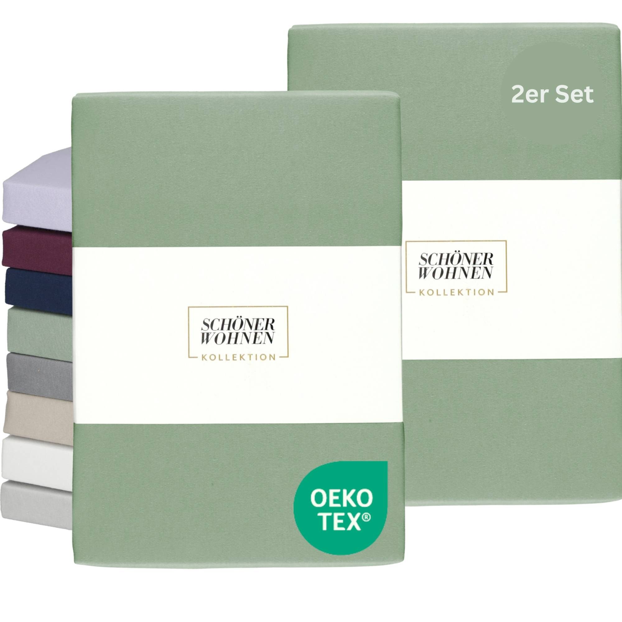 SCHÖNER WOHNEN-Kollektion Spannbettlaken BASIC Spannbettlaken, Mischgewebe, günstig online kaufen