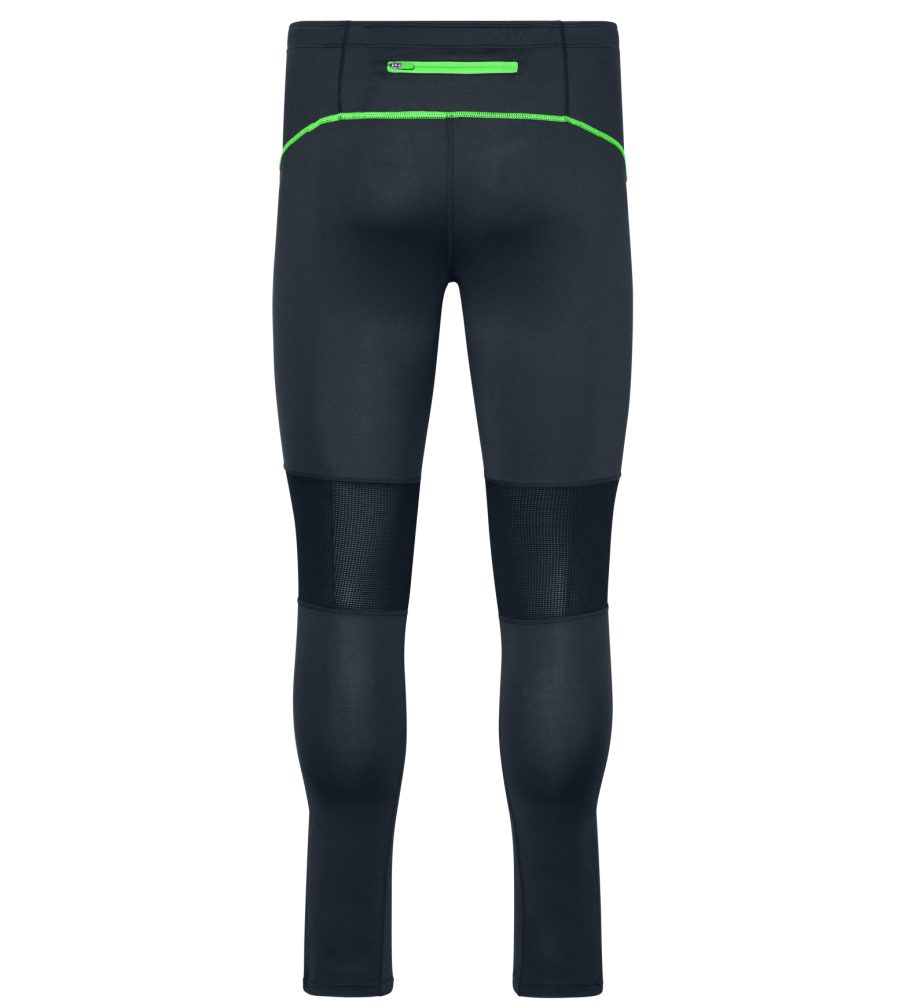 James & Nicholson Laufhose Vielseitige Herren Laufhose Running Tights JN480 Atmungsaktive Mesheinsätze