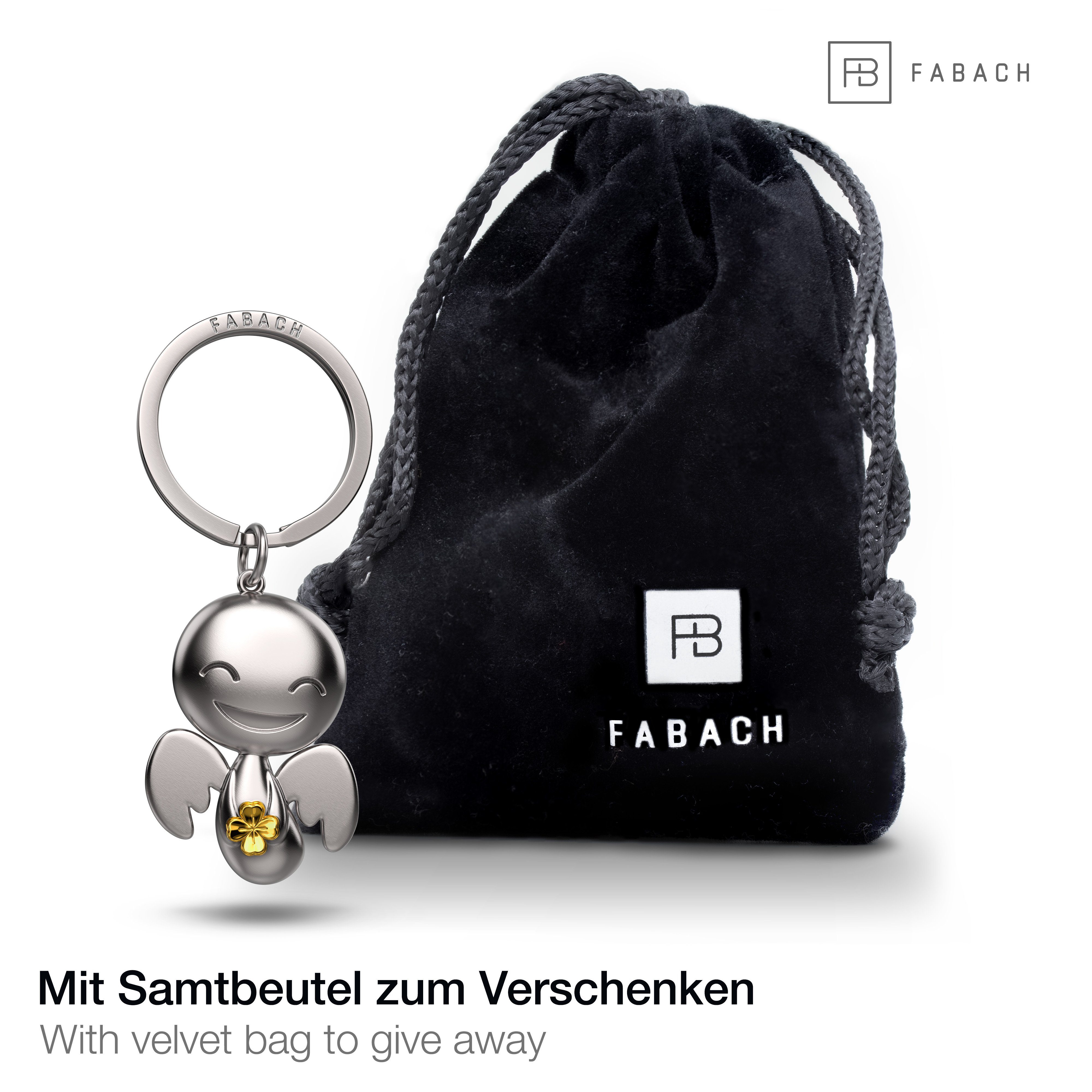 FABACH Schlüsselanhänger Schutzengel "Happy" mit Kleeblatt günstig online kaufen
