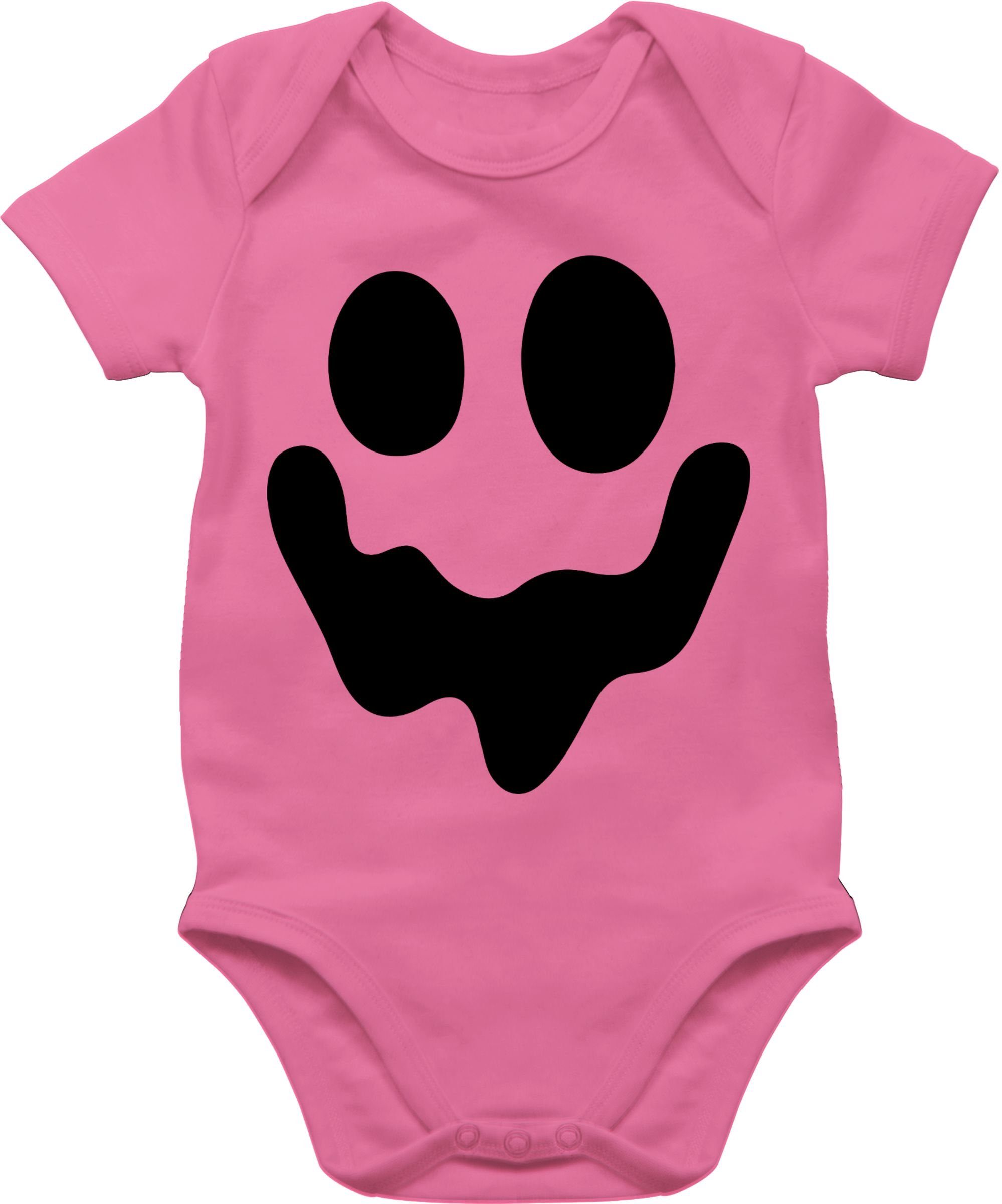 Shirtracer Shirtbody Geist Gespenst Spuk Einfach Gruselig Halloween Kostüme für Baby 2 Pink