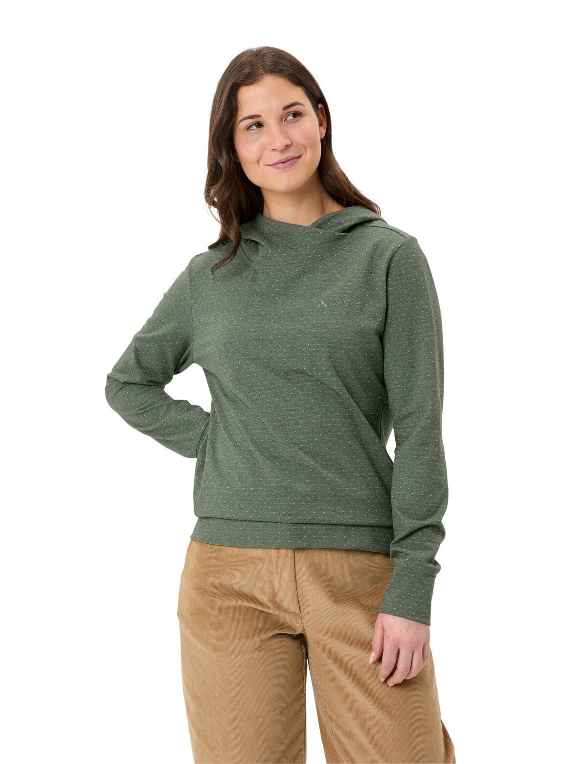 VAUDE Rundhalspullover Women's Tuenno Pullover (1-tlg) Kapuzenpullover für den modernen Alltag