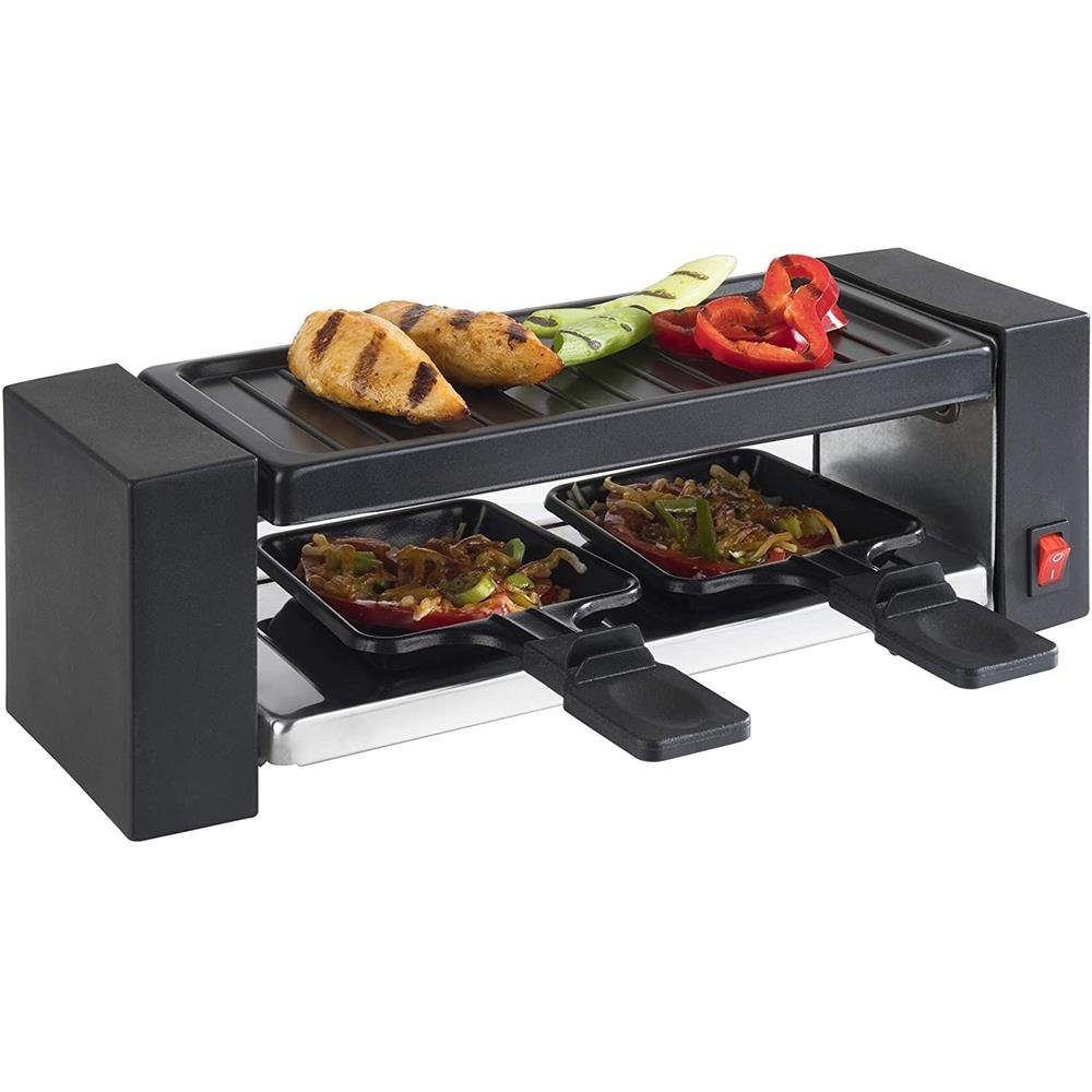 kompakt, Personen, Pfännchen Spatel, Inkl. Raclette Raclette 45080, mini platzsparend Grill KORONA 2 und