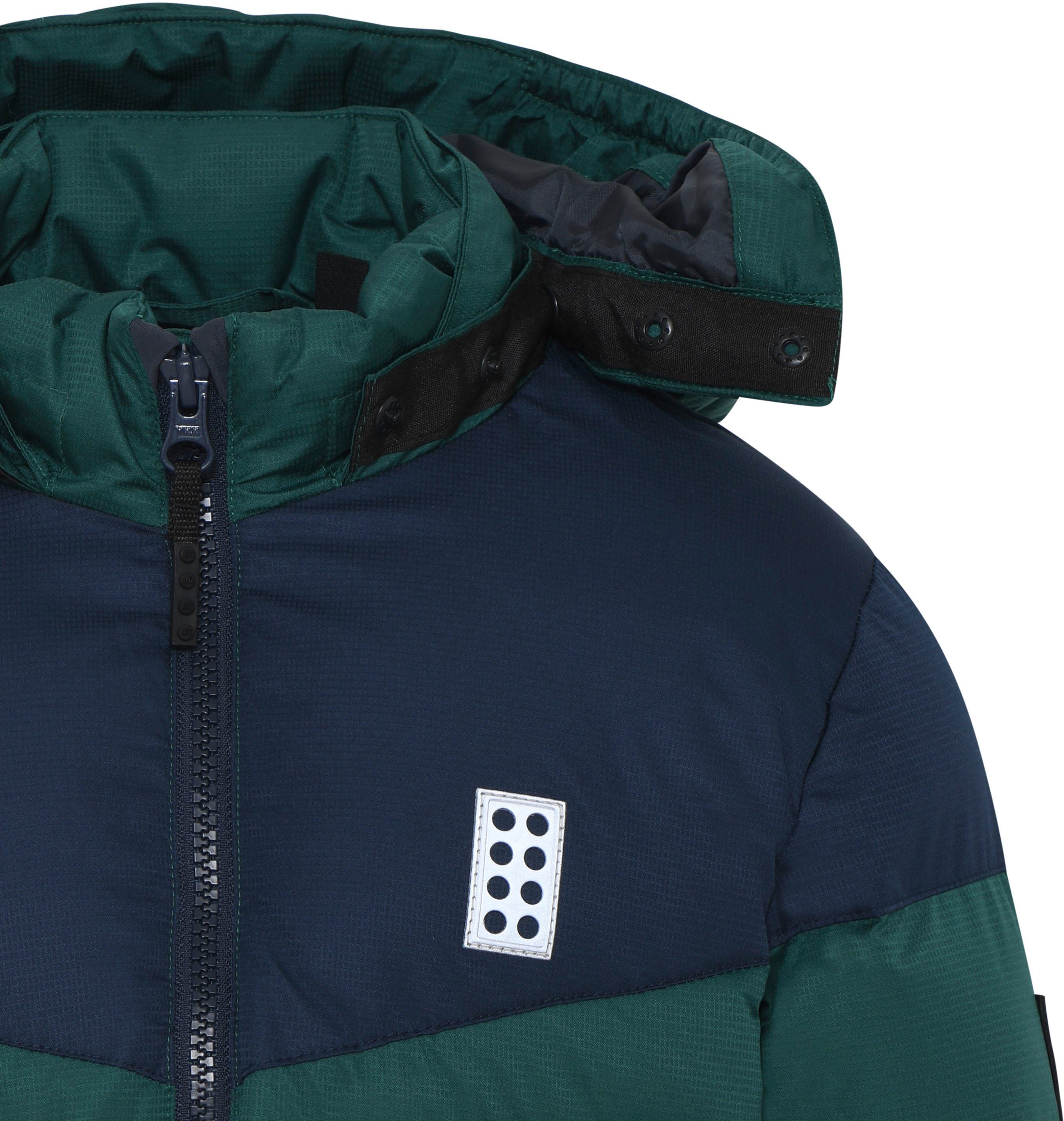 LEGO® Wear Regenjacke mit green dark Logo-Badges