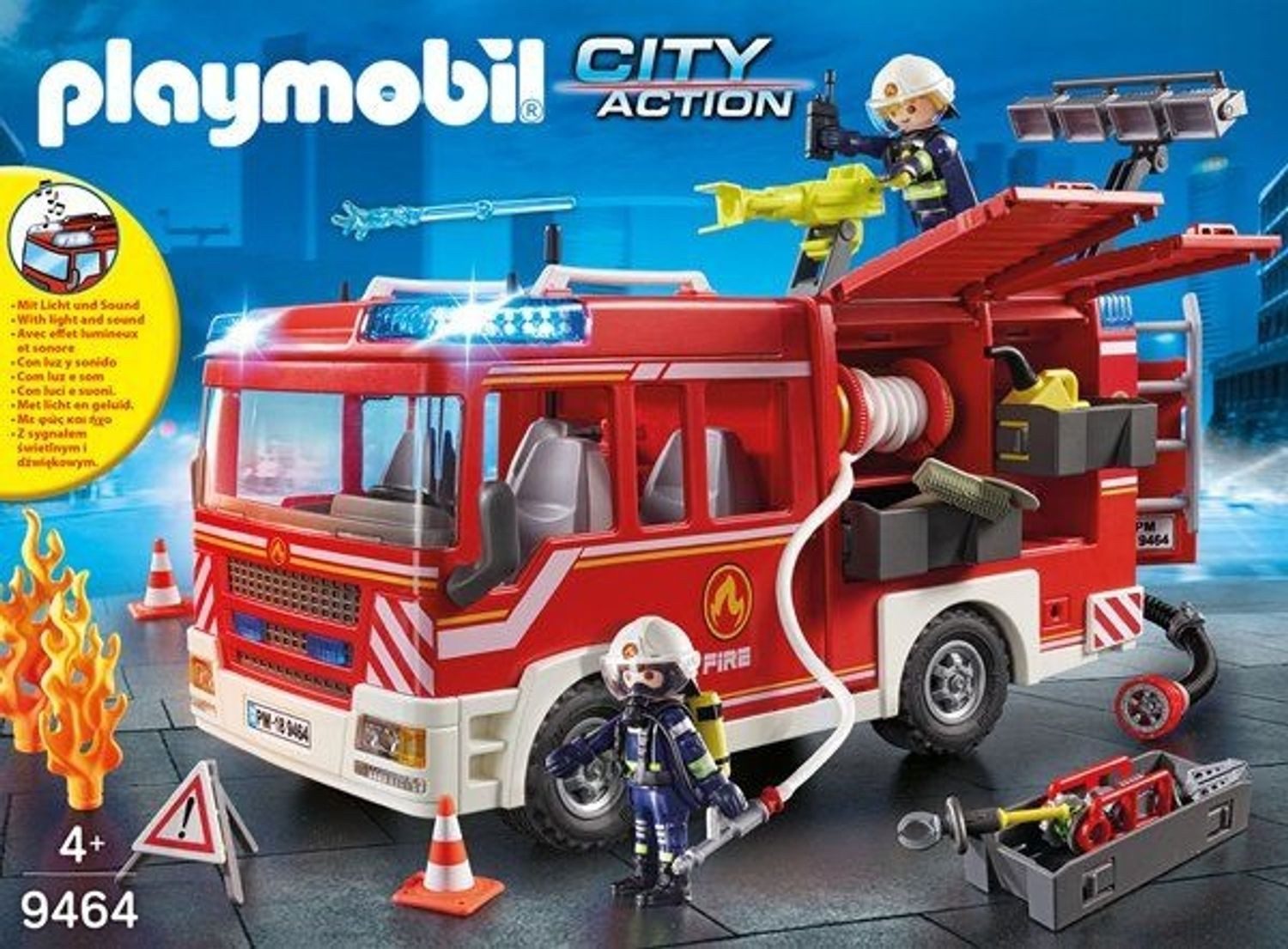 Playmobil® Action Heroes Feuerwehr-Rüstfahrzeug Konstruktions-Spielset, (Feuerwehr-Rüstfahrzeug), Made in Europe