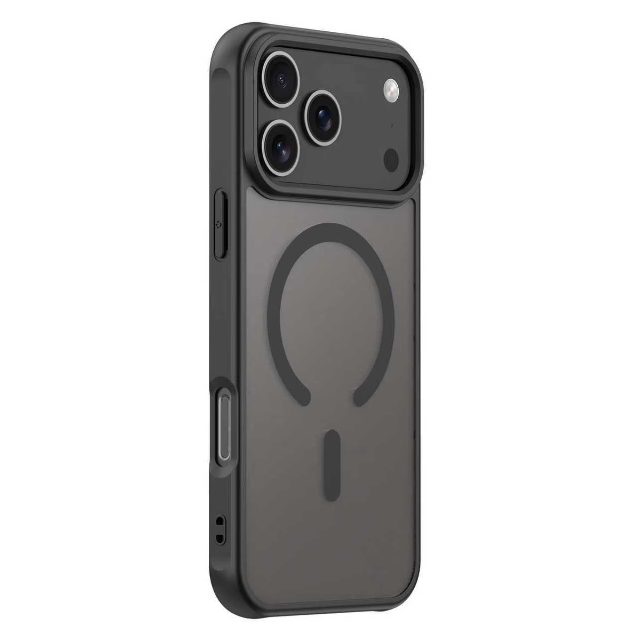 Futurea Smartphone-Hülle iPhone Hülle Schwarz MagSafe Case Frosted-Black, für iPhone 17 Air, iPhone 17 Pro, iPhone 17 Pro Max & iPhone 16
