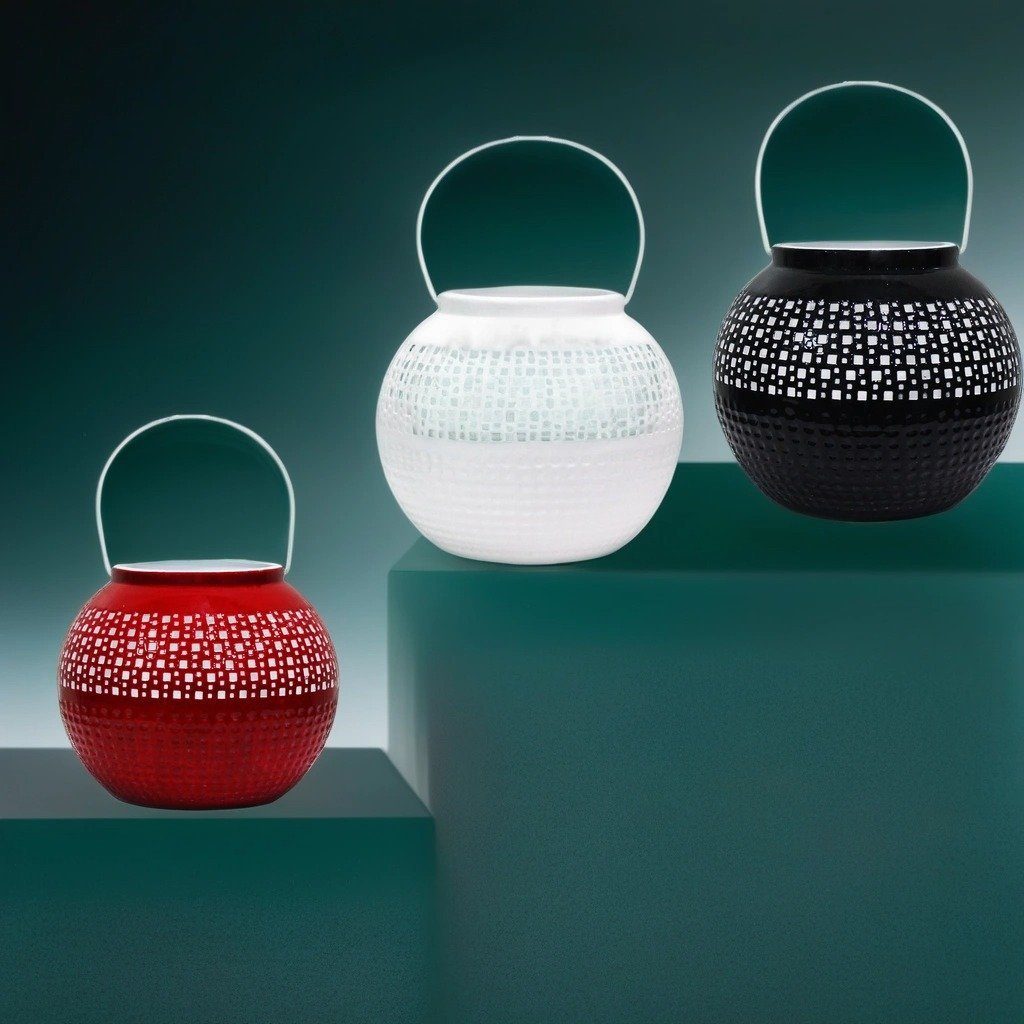 Marrakesch Orient & Mediterran Interior Teelichthalter 3er Set Orientalisches Indisches Windlicht Bamika Bunt (3 St), Handarbeit