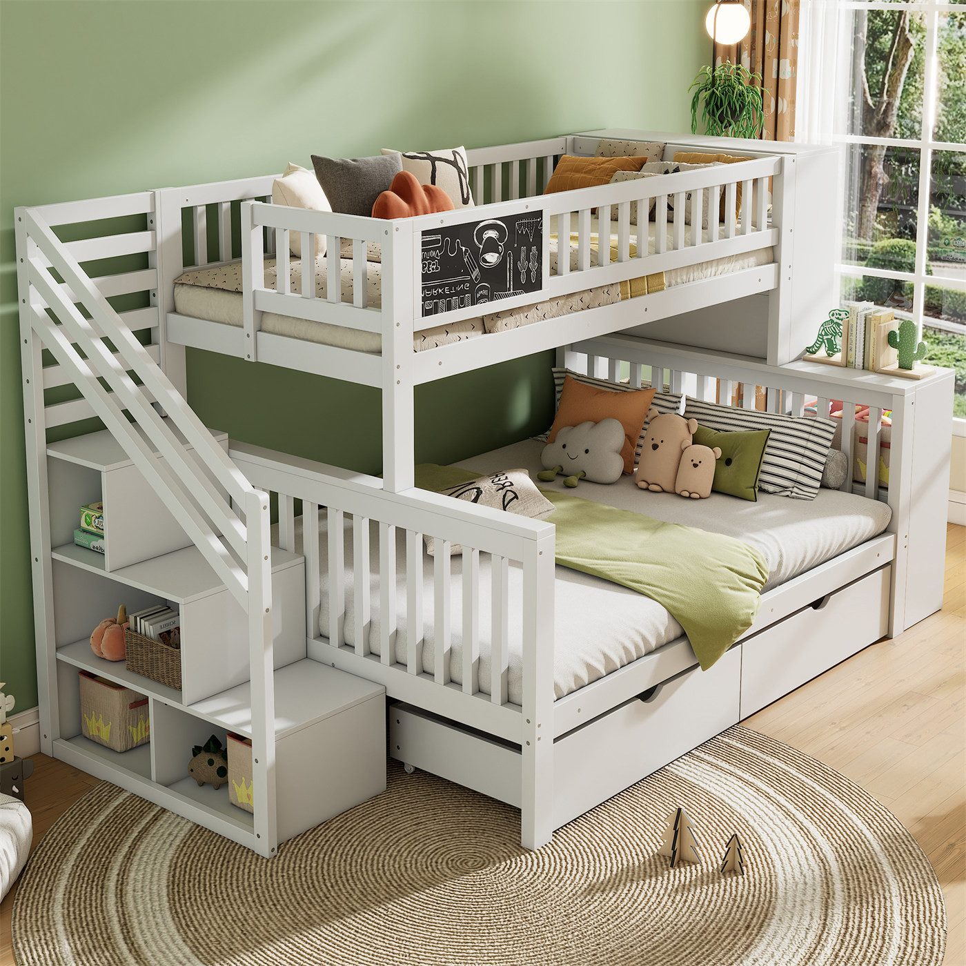 autolock Kinderbett Multifunktionales Kinderbett,140*200cm/90*200cm,Etagend günstig online kaufen