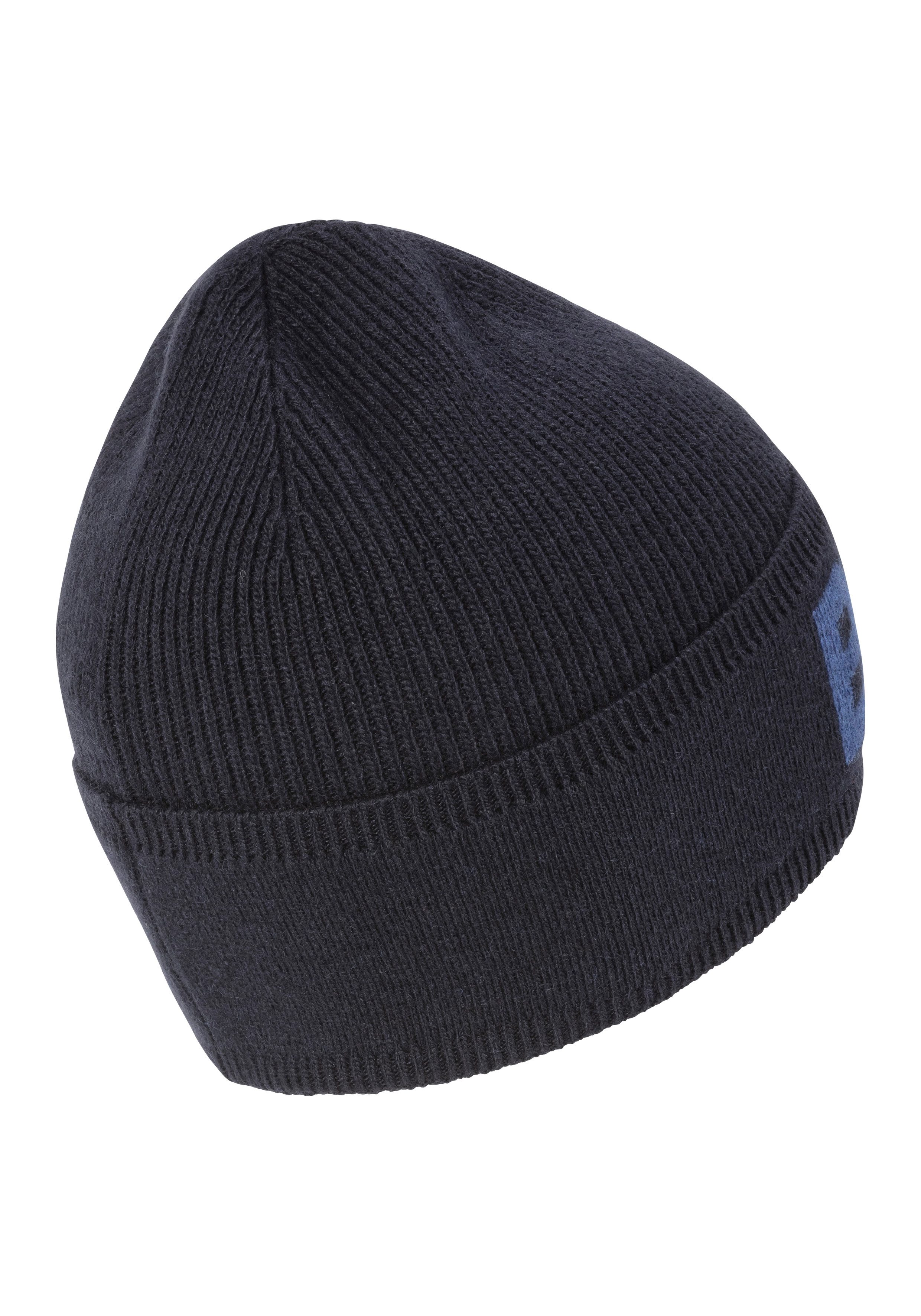 BOSS Beanie Elio_Hat aus Rippenstrick, Jaquard-Logo günstig online kaufen