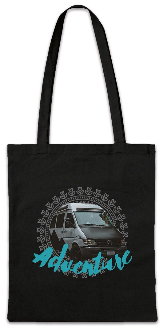 Beuteltasche Adventure Stofftasche Zelten Abenteuer Camping Hiking Berge Wandern