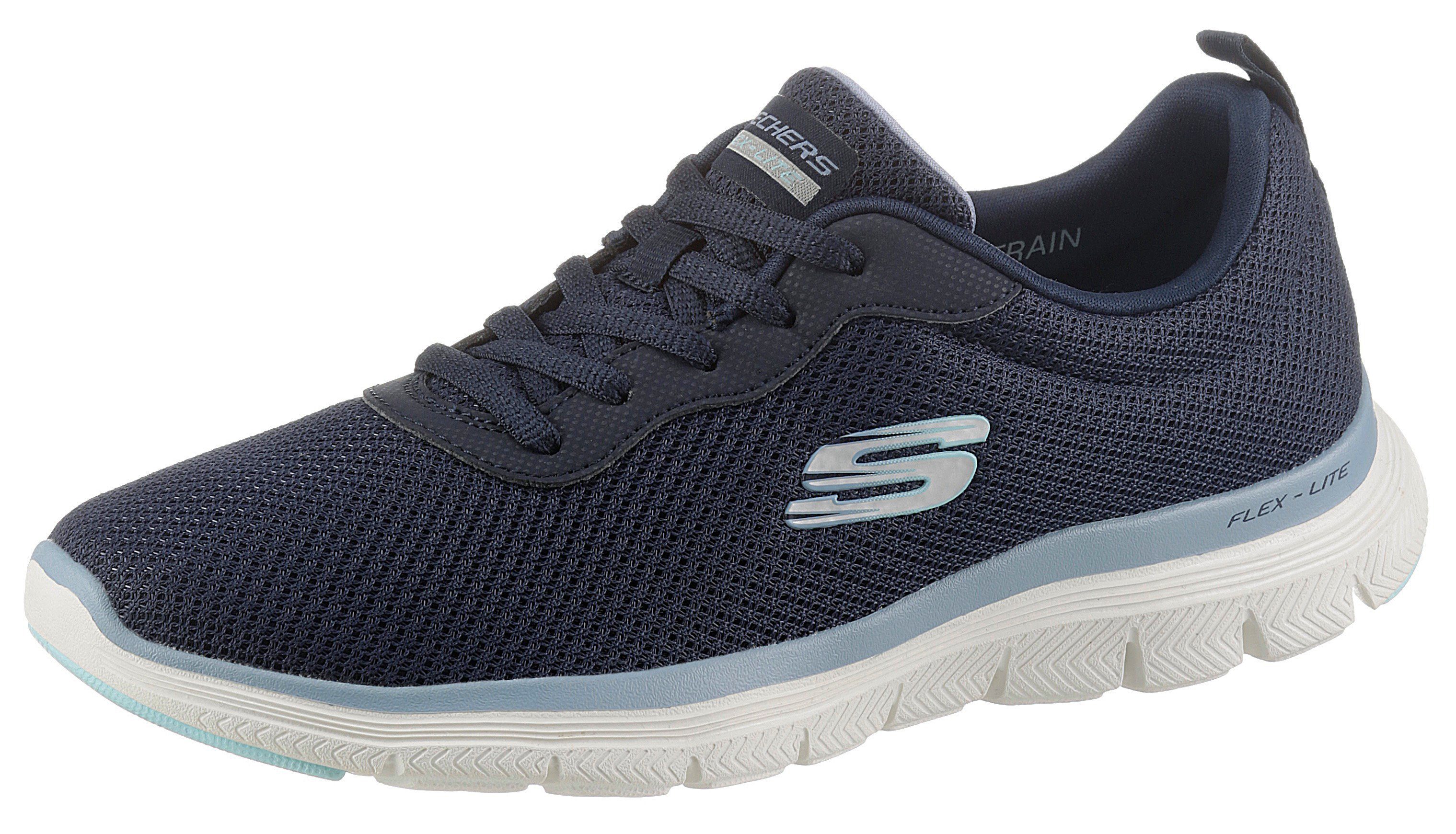 Skechers FLEX APPEAL 4.0 BRILLINAT VIEW Sneaker mit Air Cooled Memory Foam, Freizeitschuh, Halbschuh, Schnürschuh