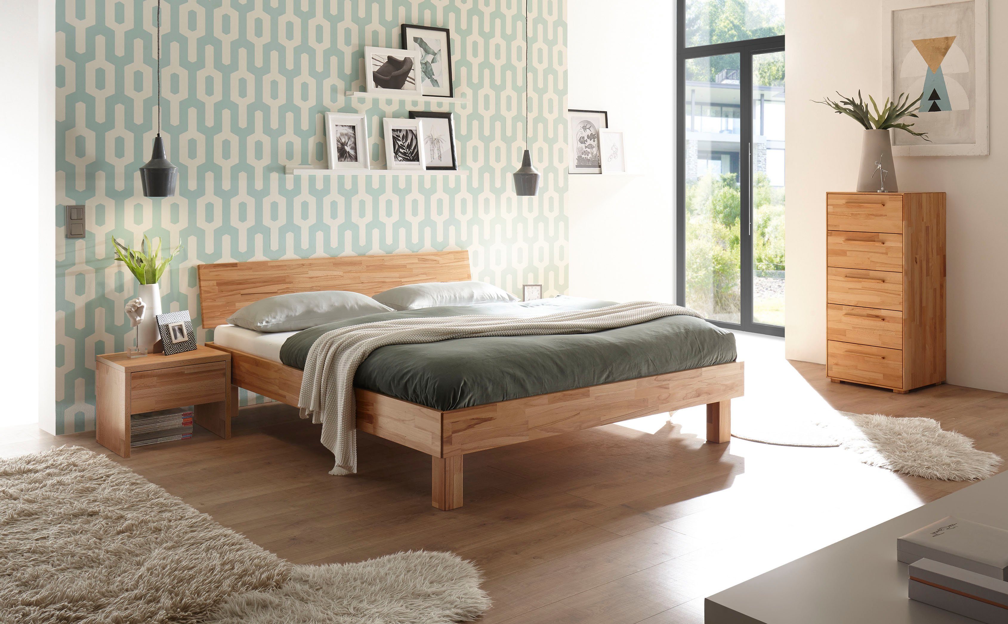 HASENA Holzbett "Forti" Fußhöhe 25 cm günstig online kaufen