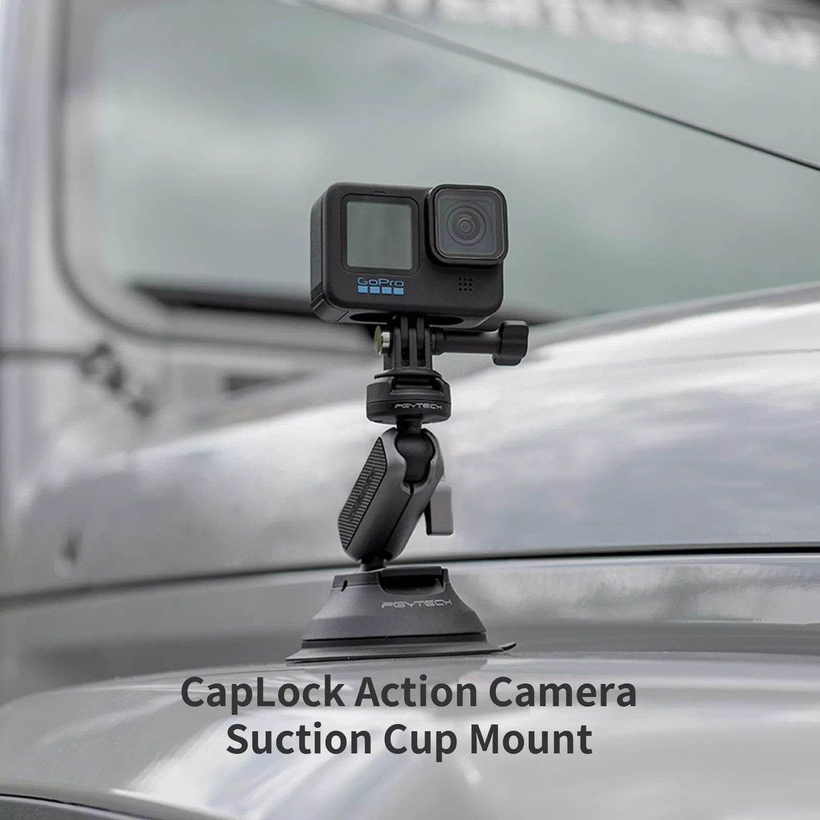 PGYTECH Action Cam-Halterung Halter für Action-Kamera-Saugnapfhalter für Phone GoPro12 Insta360