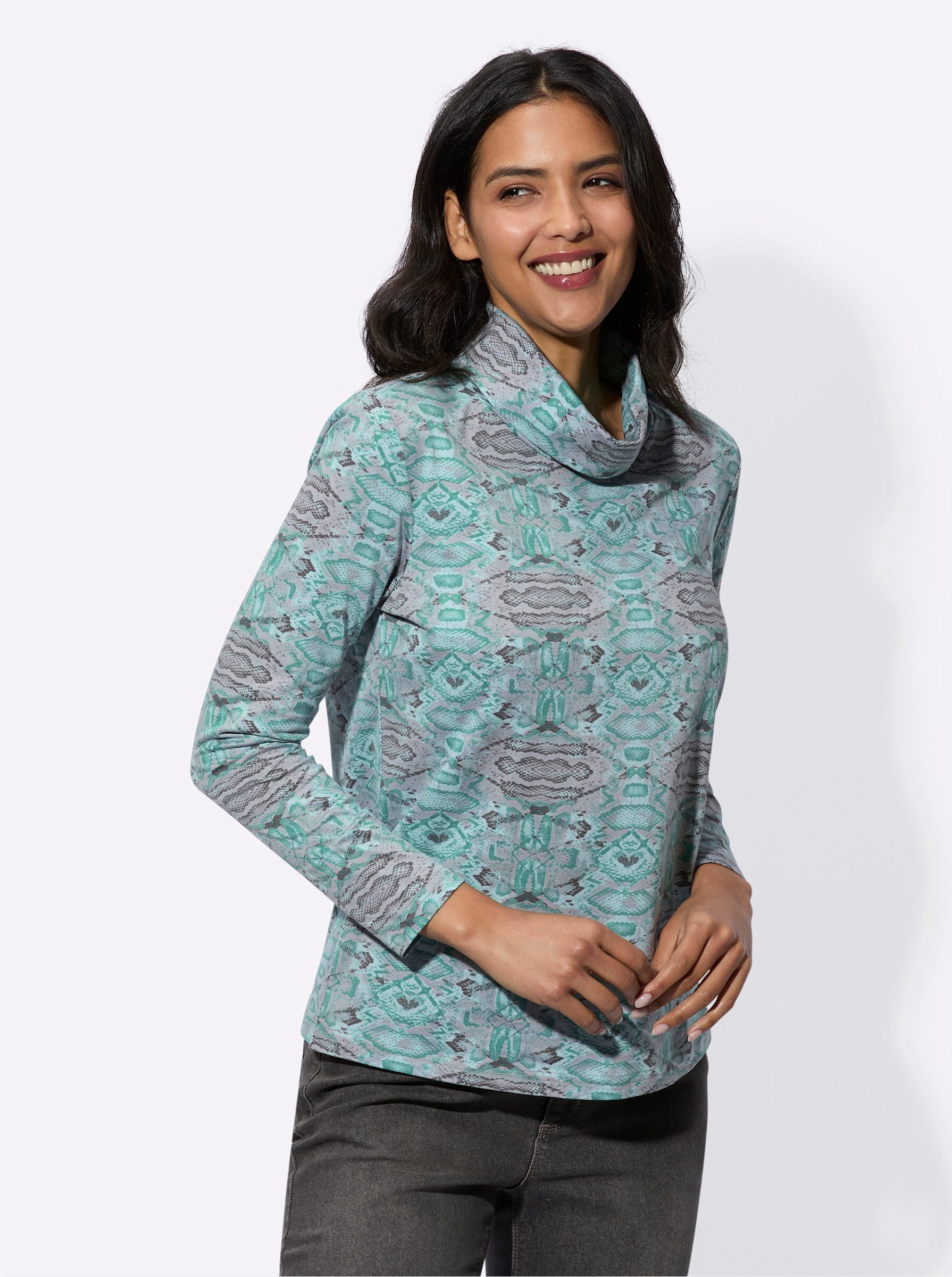 Sieh an! T-Shirt Rollkragenshirt günstig online kaufen