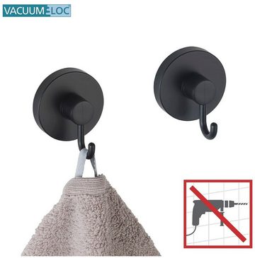 WENKO Wandhaken Vacuum-Loc®, Badezimmer, (2-St), Befestigen ohne Bohren