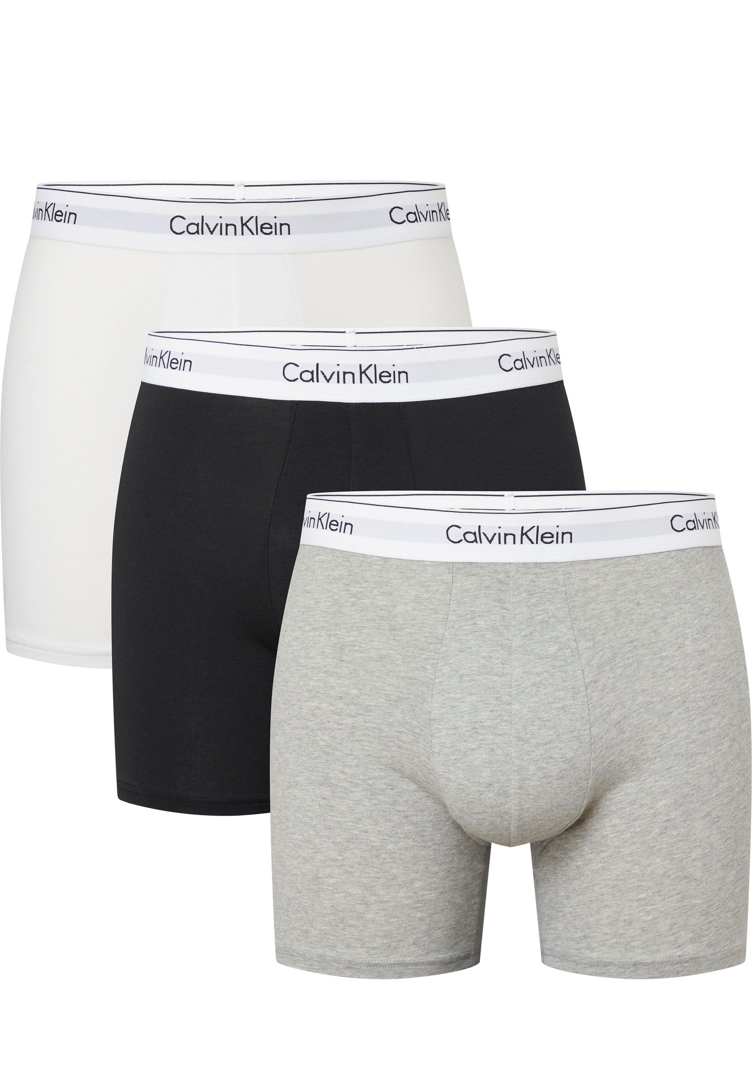 Calvin Klein Underwear Boxer (Packung, 3-St., 3er-Pack) mit Logoschriftzug am Wäschebund