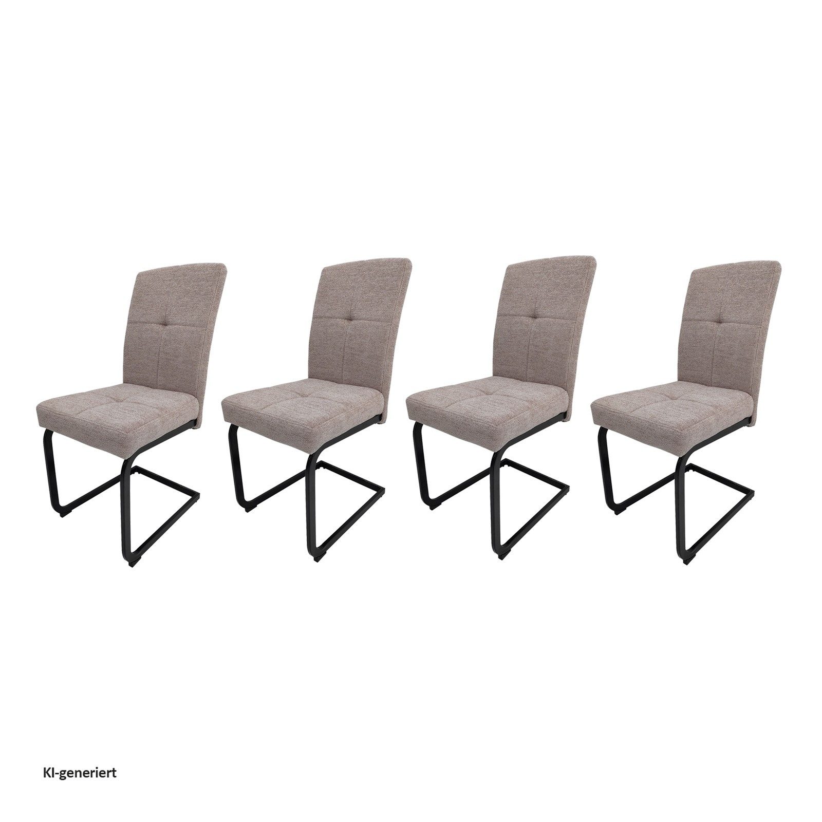 HTI-Living Esszimmerstuhl Schwingstuhl Kinsey Braun (Set, 4 St), Freischwinger Esszimmerstuhl