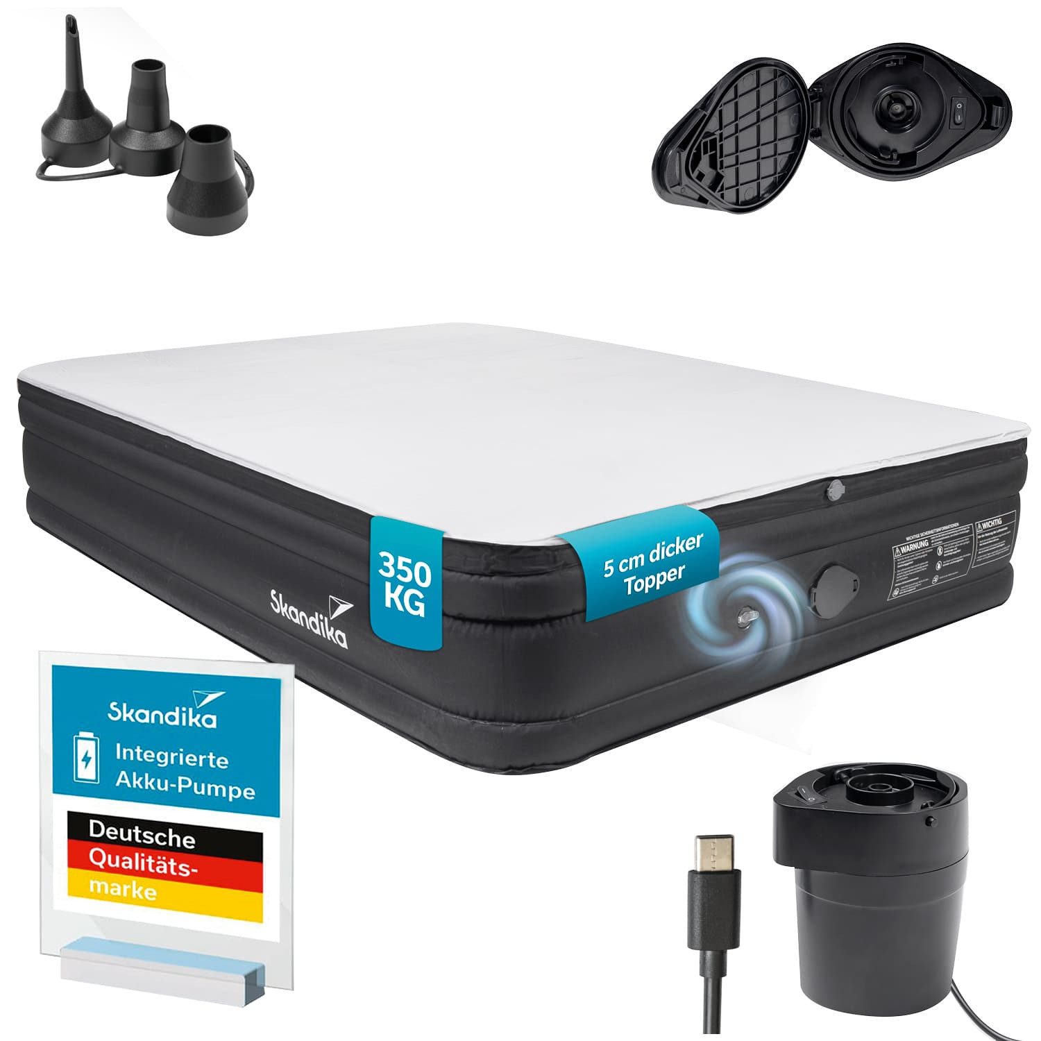 Luftmatratze Sveja Flex / Plus / Premium, selbstaufblasend mit Pumpe