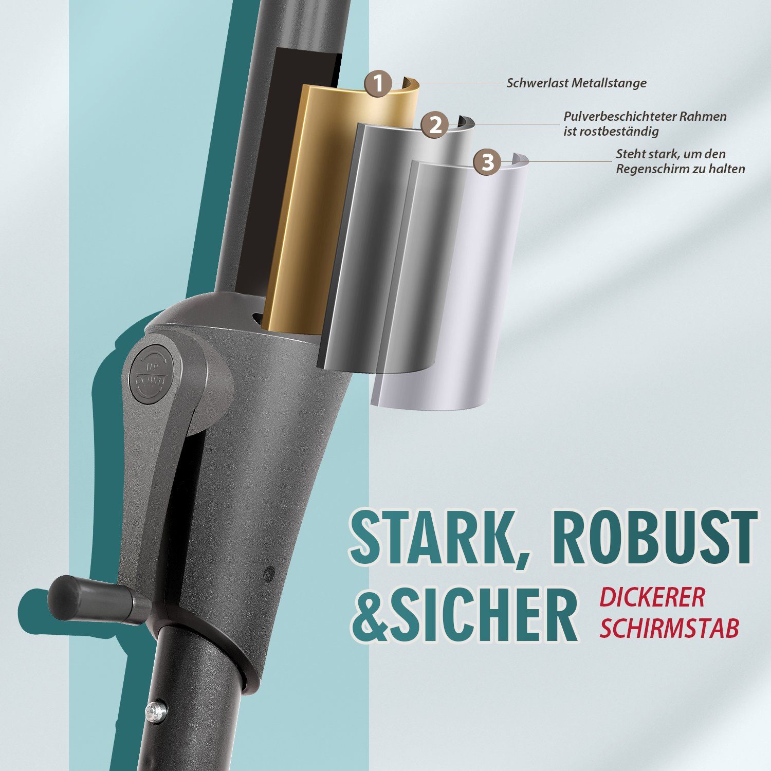 Sekey Balkonschirm 300 x 160 cm günstig online kaufen