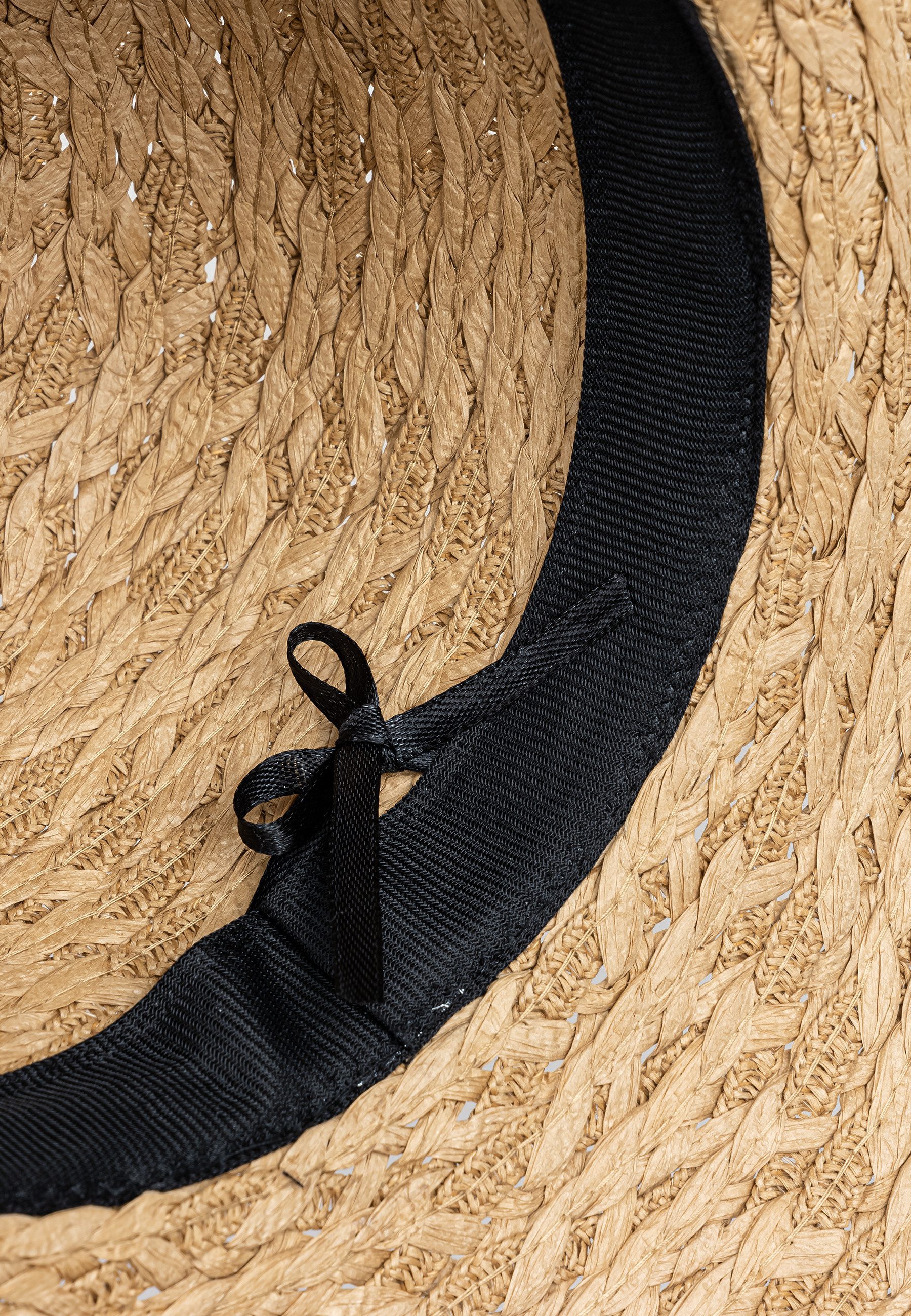 Caspar Strohhut HT022 großer Damen Sommerhut Sonnenhut mit breiter Krempe – Bild 5 von 5
