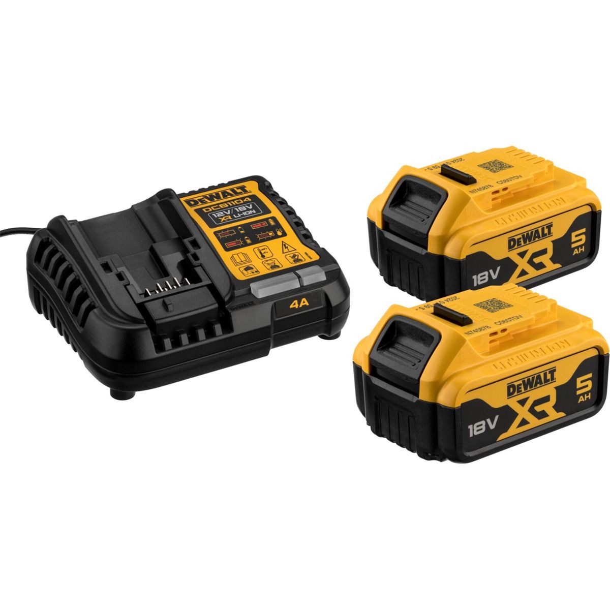 DeWalt DCB1104P2-QW 2x 18V 5Ah Akku-Set Akku