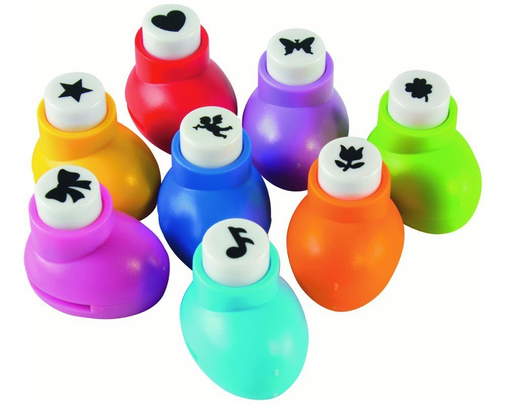 Stylex Schreibwaren Hefter 8 Figurenstanzer / Motivlocher / 8 verschiedene Motive