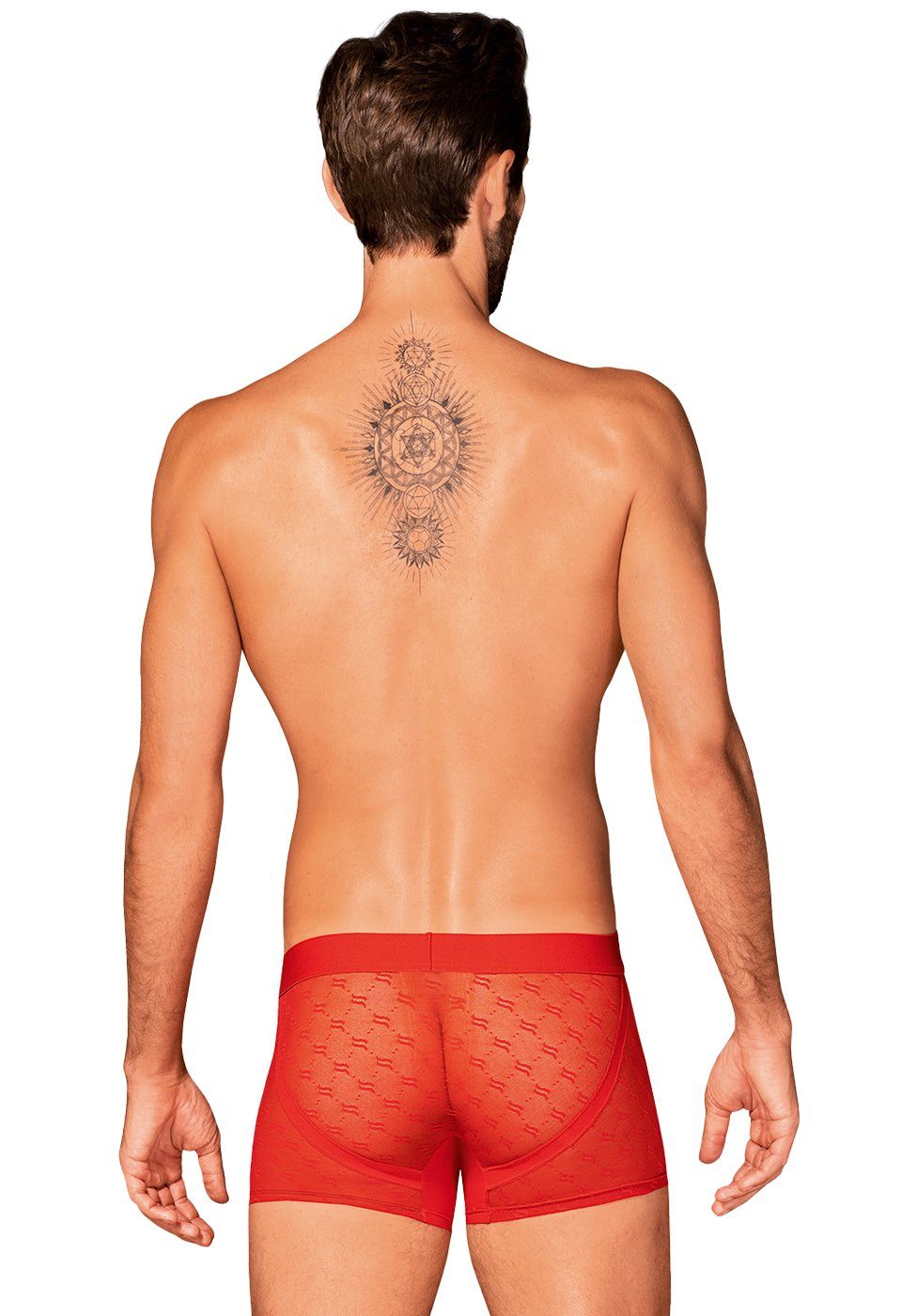 Obsessive Boxershorts Transparente Boxershorts - rot (1-St) leicht durchscheinendes Material