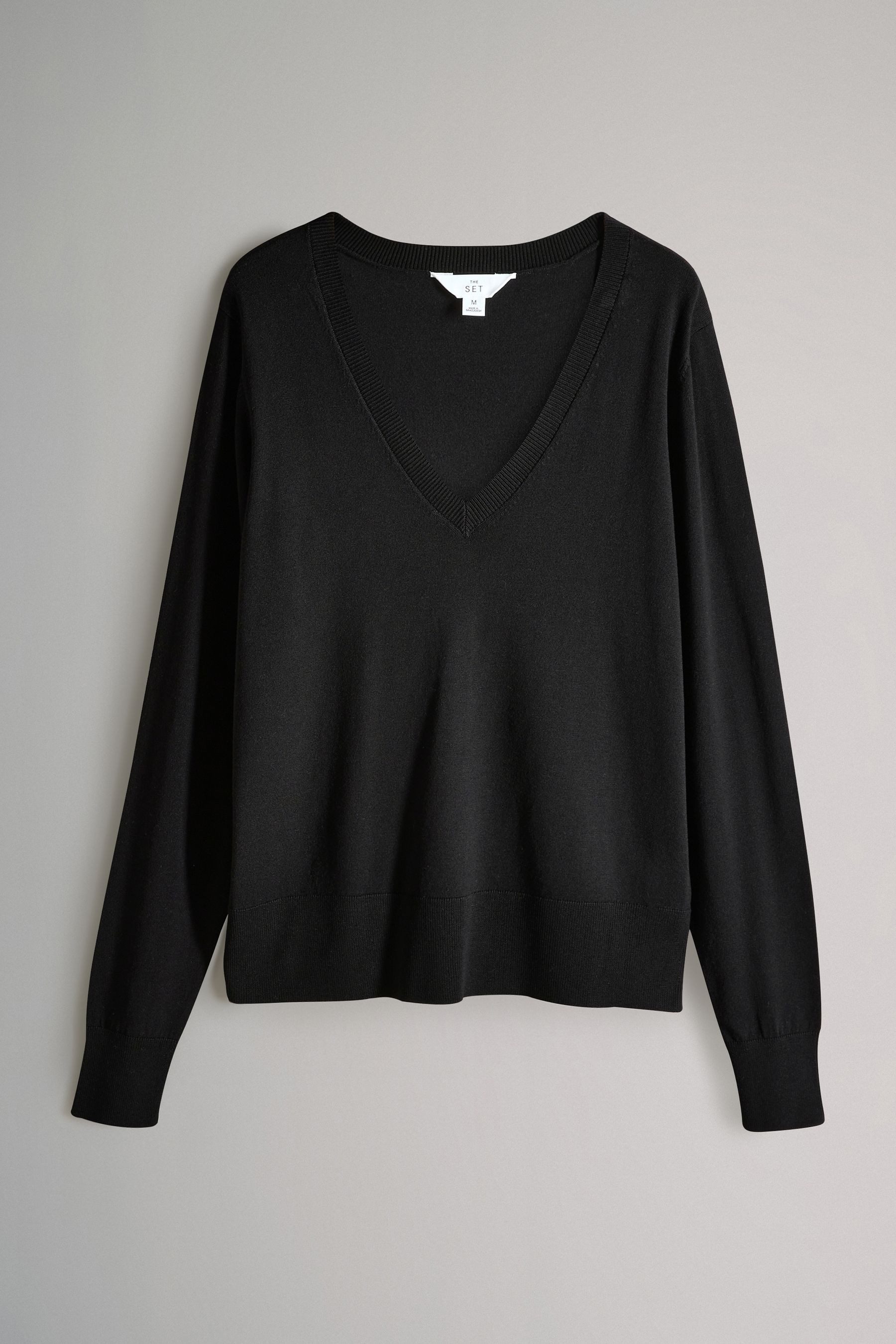 The Set V-Ausschnitt-Pullover The Set Feinstrickpulli mit V-Ausschnitt, 3er günstig online kaufen