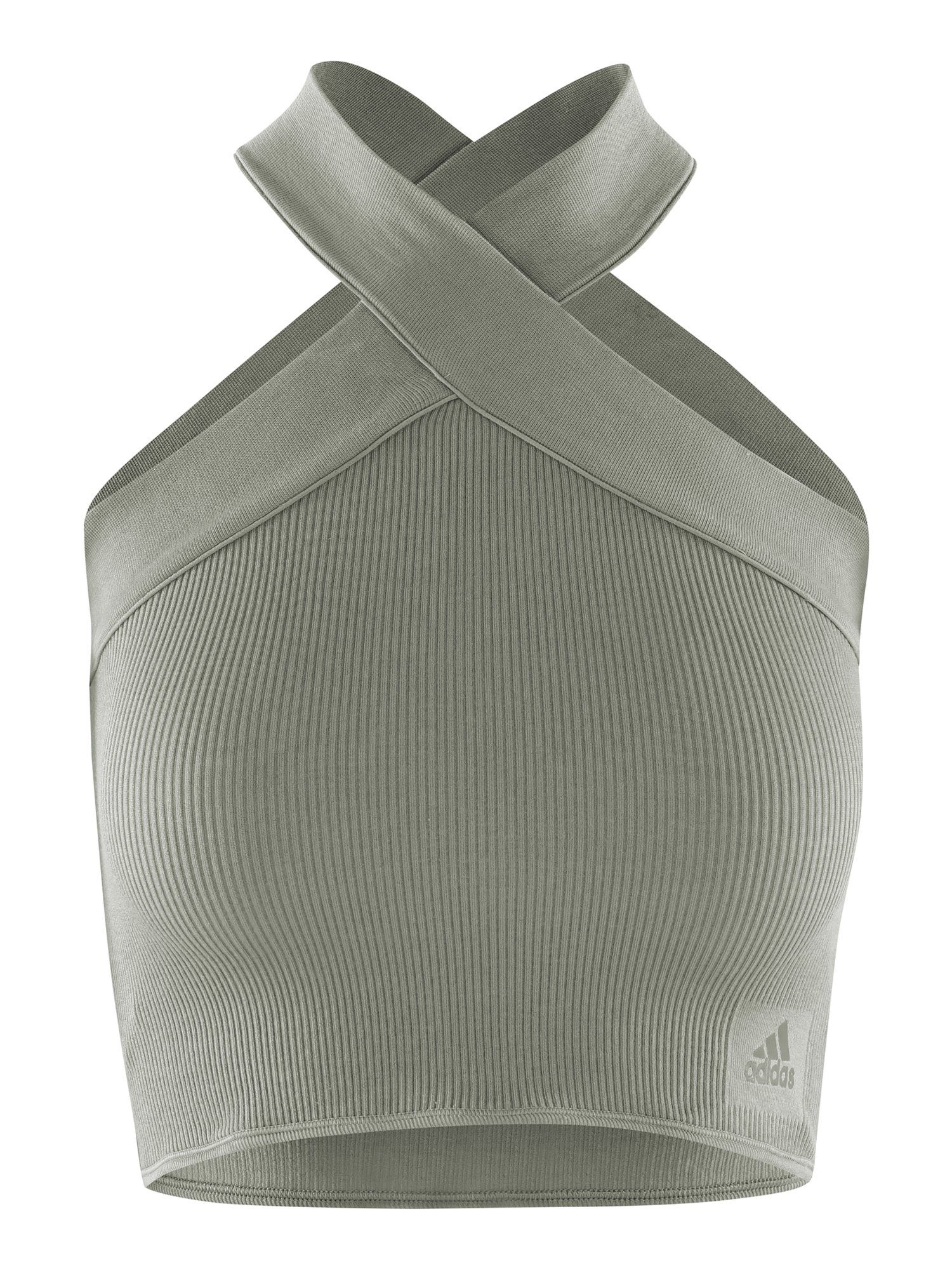 adidas Sportswear Bustier HALTER BRALETTE oliv