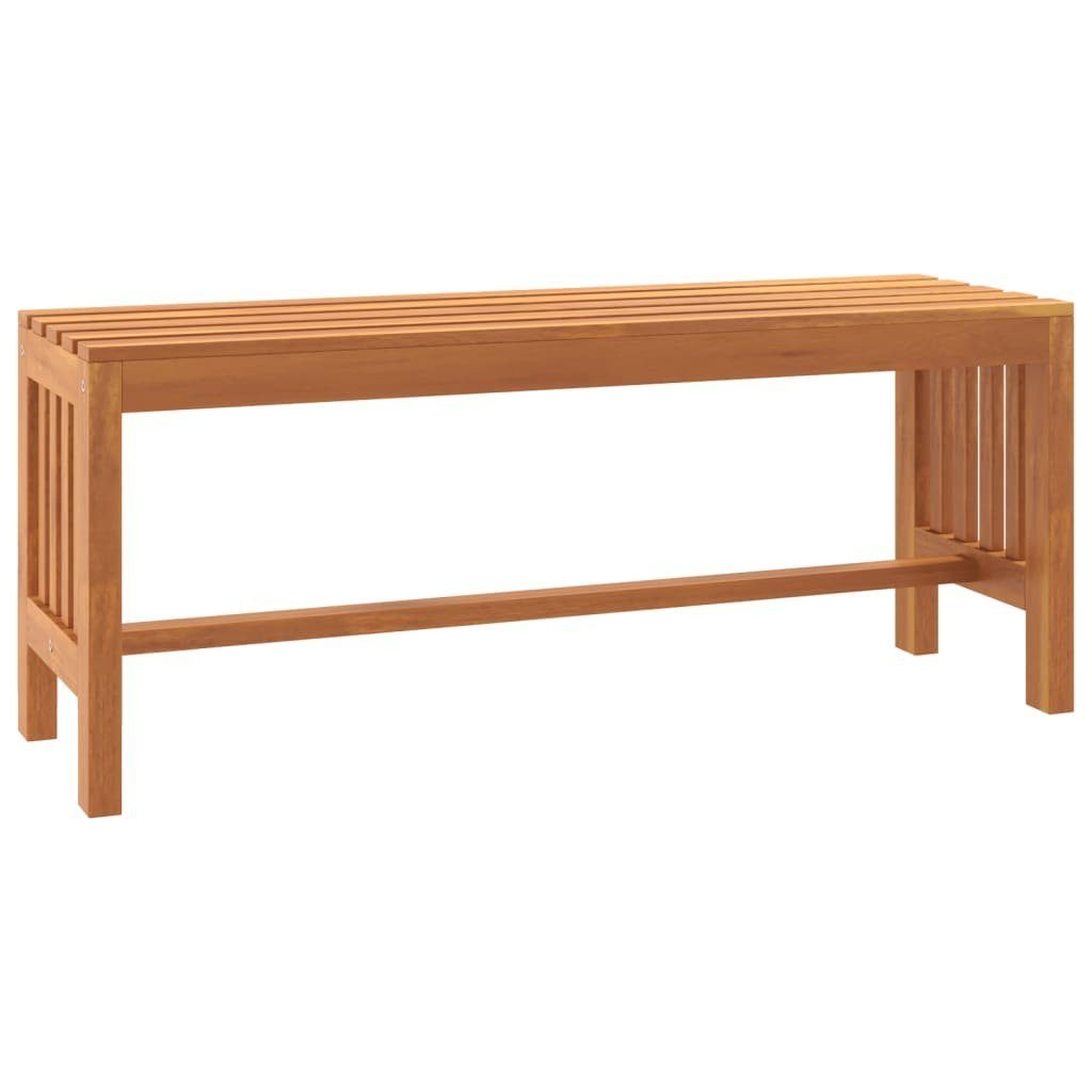 vidaXL Gartenbank 110 x 35 x 45 cm Gartenbank 110 cm Massivholz Eukalyptus Gartenbank Ho