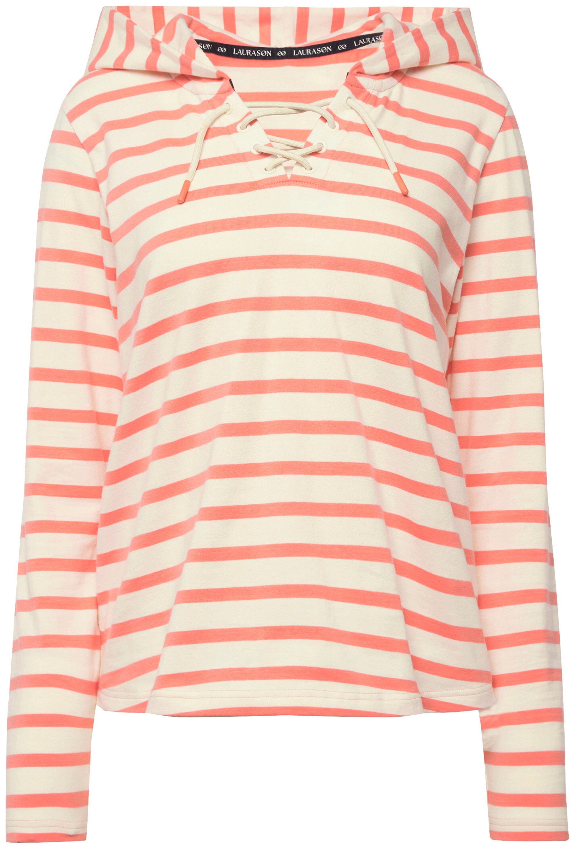 Laurasøn Longsleeve T-Shirt Ringel Kapuze Langarm günstig online kaufen