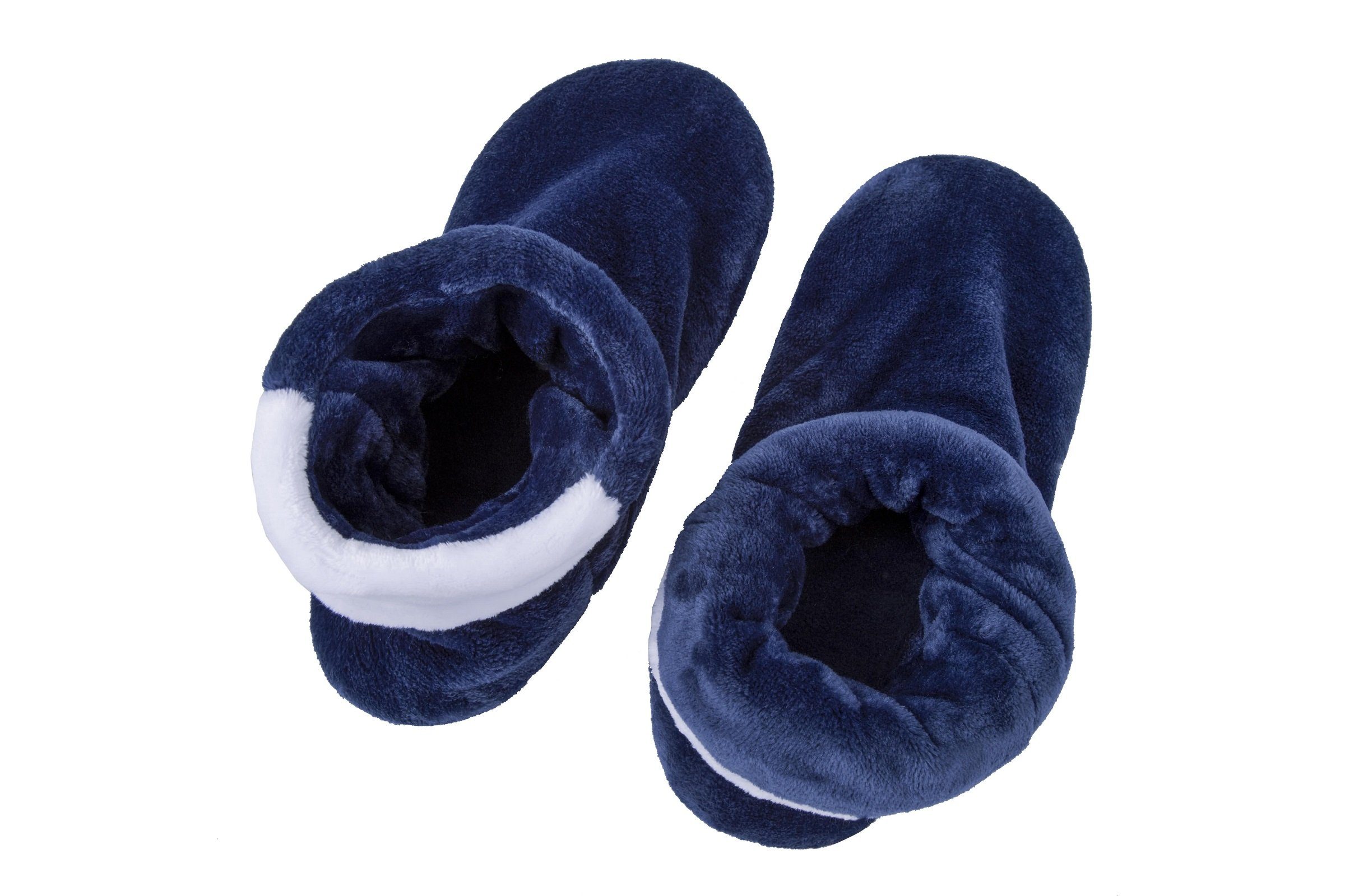 Nachtblau Shoe für Pantoffel Herren Flauschige) RAIKOU weiche Stiefel rutschfester Flausch (Super Flanellgewebe, Micro Cosy aus Damen, ABS und Hausschuh mit Sohle