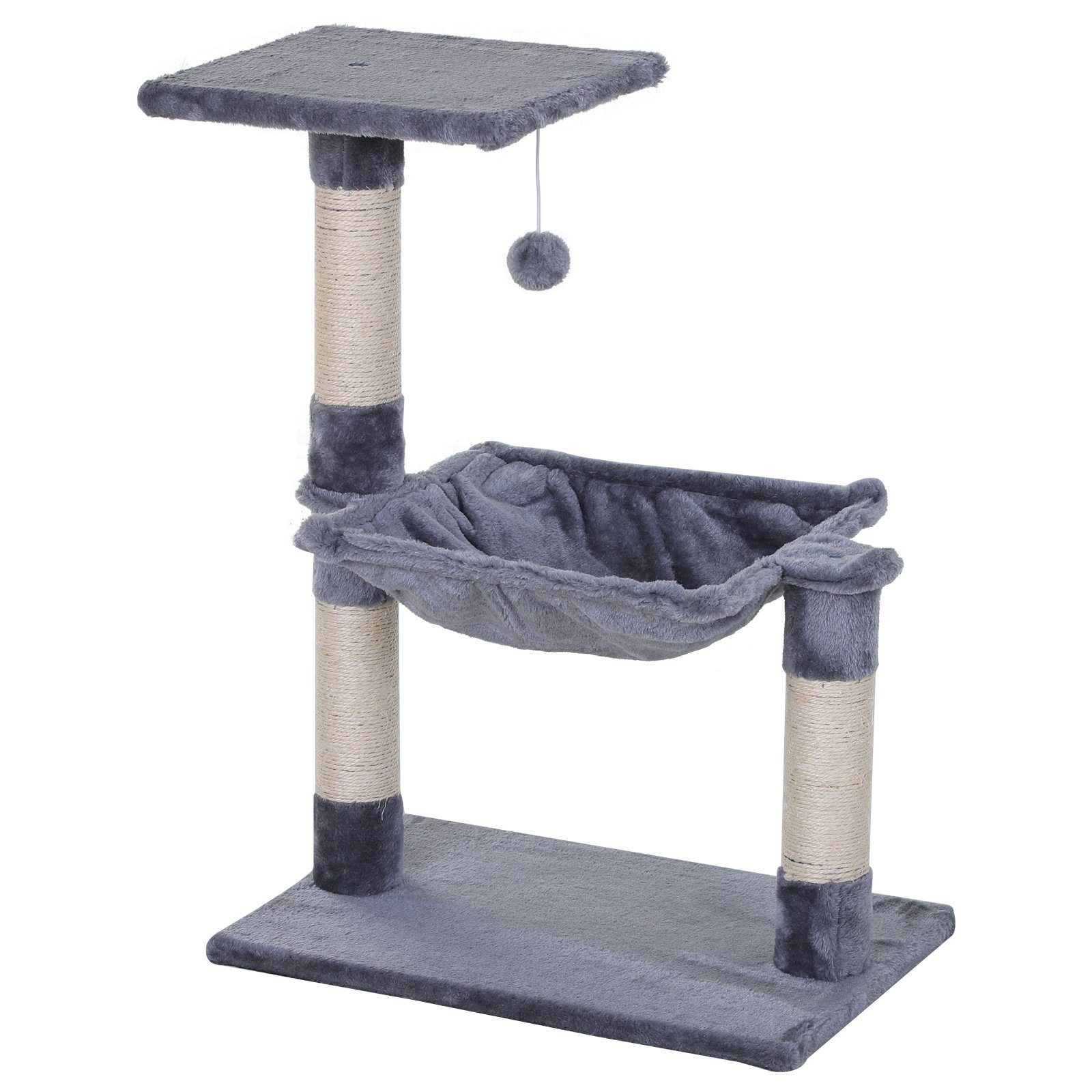 Kratzbaum Kletterbaum Katzenbaum Kratzbaum mit Sisalsäule Plüsch-Hängematte