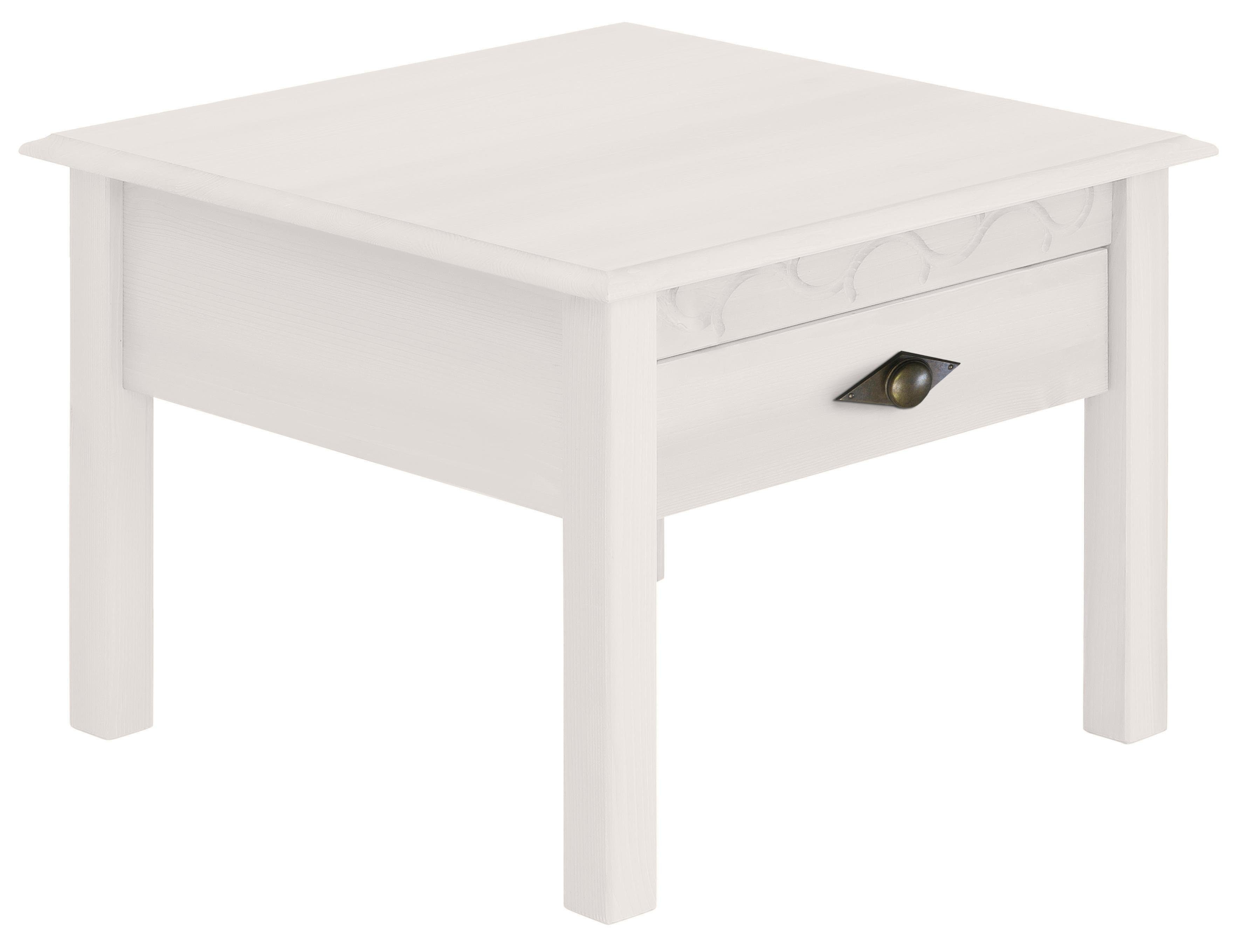 OTTO home Couchtisch Laura, TOPSELLER! (Couchtisch, Wohnzimmertisch, OTTOs Choice), 60/60 cm, mit einer Schublade, zusätzlicher Stauraum