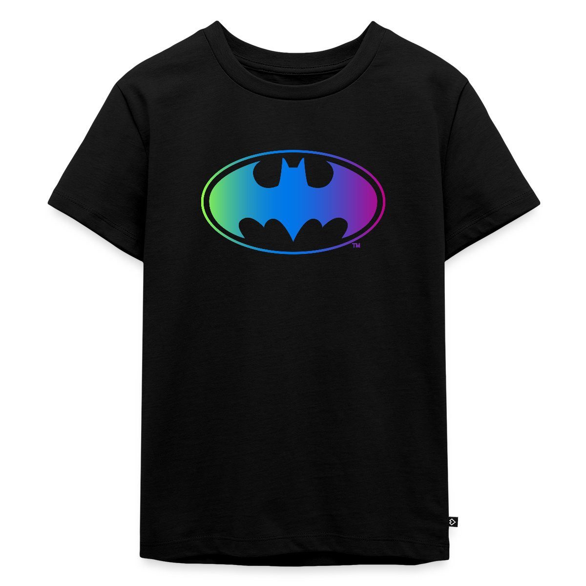 T-Shirt DC Comics Batman Logo Regenbogenfarben Kinder Premium T-Shirt