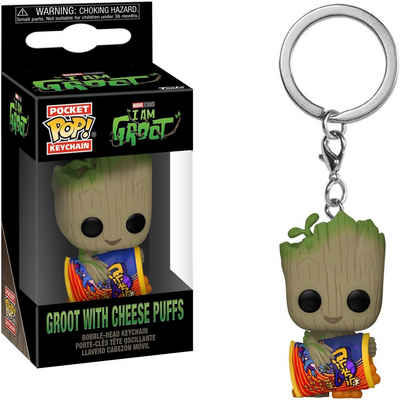 Funko Schlüsselanhänger Marvel I am Groot - Groot with Cheese Puffs Pop!