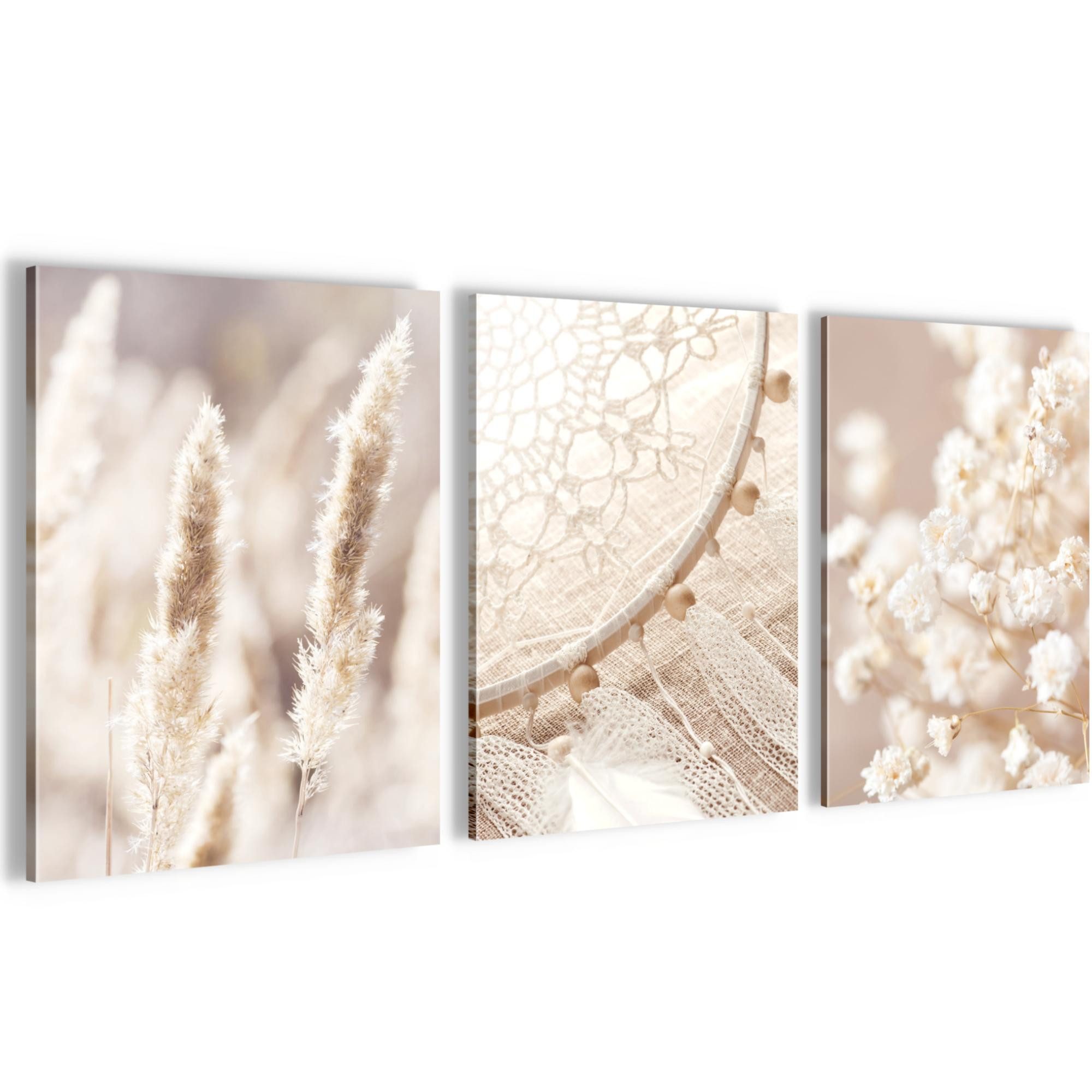 Novart Wandbild Natur Landschaft Wohnzimmer Schlafzimmer Deko Bilderset, Boho2