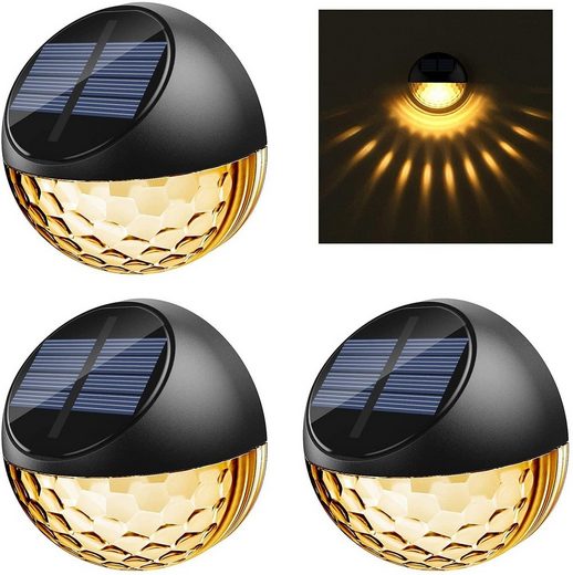 Quntis LED Solarleuchte, Quntis 4 Set Garten Solarlampen für Außen