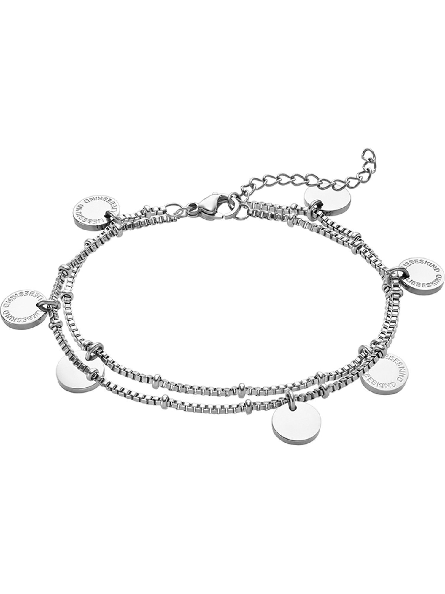 Liebeskind Berlin Edelstahlarmband Liebeskind Damen-Armband Edelstahl, Modern silber