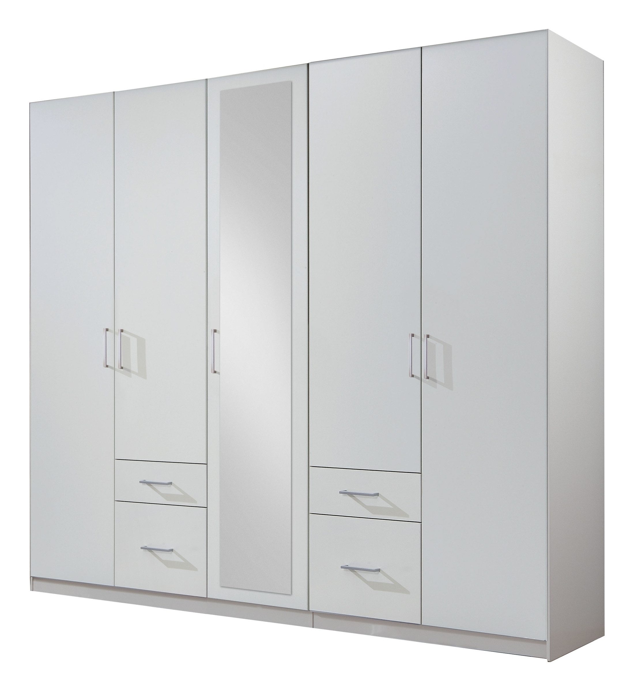 Wimex Drehtürenschrank in WEISS - 225x208x58cm (BxHxT)