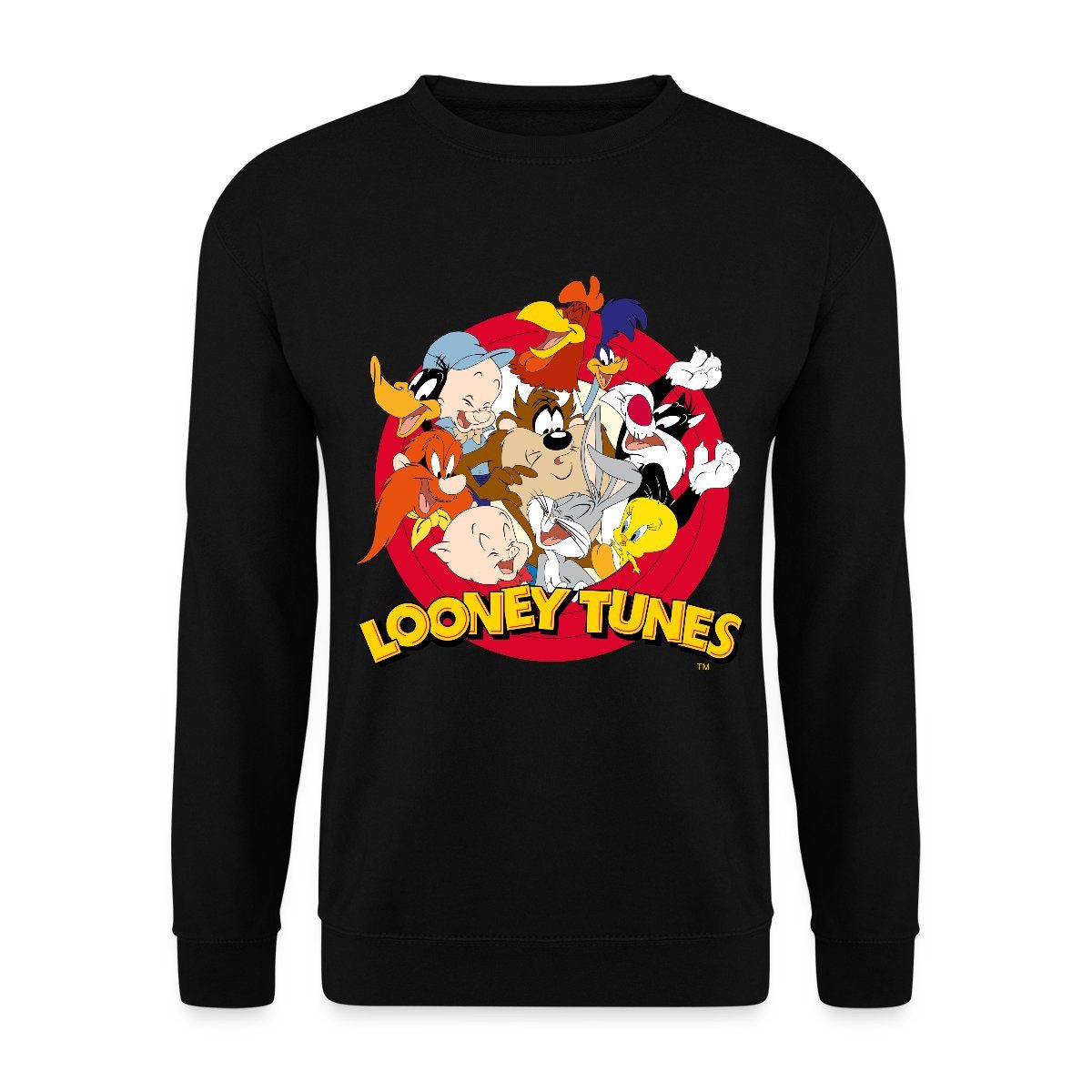 Spreadshirt Sweatshirt Looney Tunes Bugs Bunny Logo Gruppenbild Unisex Pullover (1-tlg)