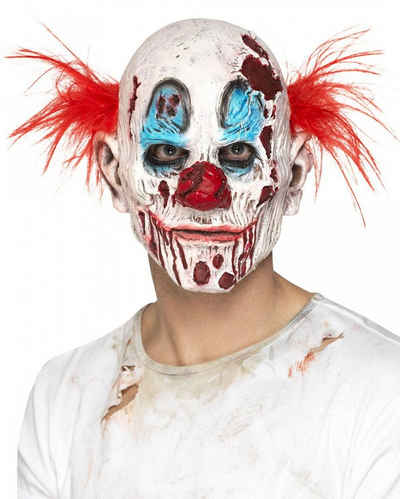 Horror-Shop Zombie-Kostüm Blutige Killer Clown Maske