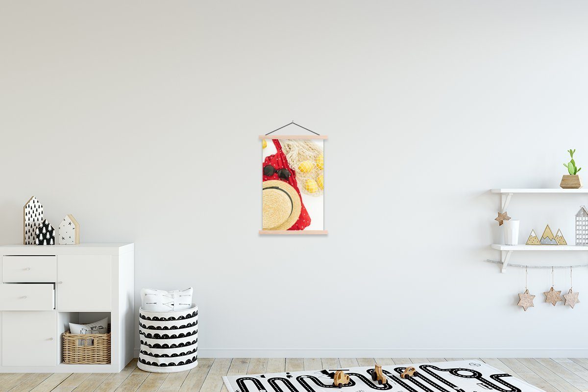 St), Magnetisch Tasche, (1 Wohnzimmer, für Poster - Hut Posterleiste, Bilderleiste, Sommer MuchoWow Textilposter -