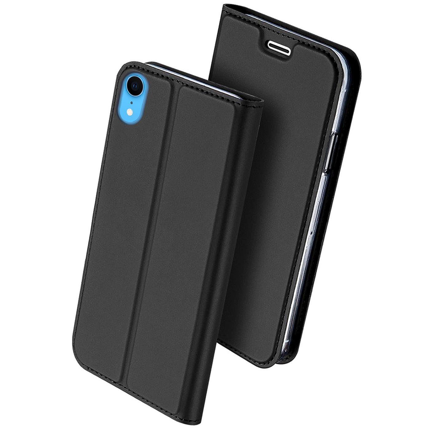 CoolGadget Handyhülle Magnet Case Handy Tasche für Apple iPhone XR 6,1 Zoll, Hülle Klapphülle Ultra Slim Flip Cover für iPhone XR Schutzhülle