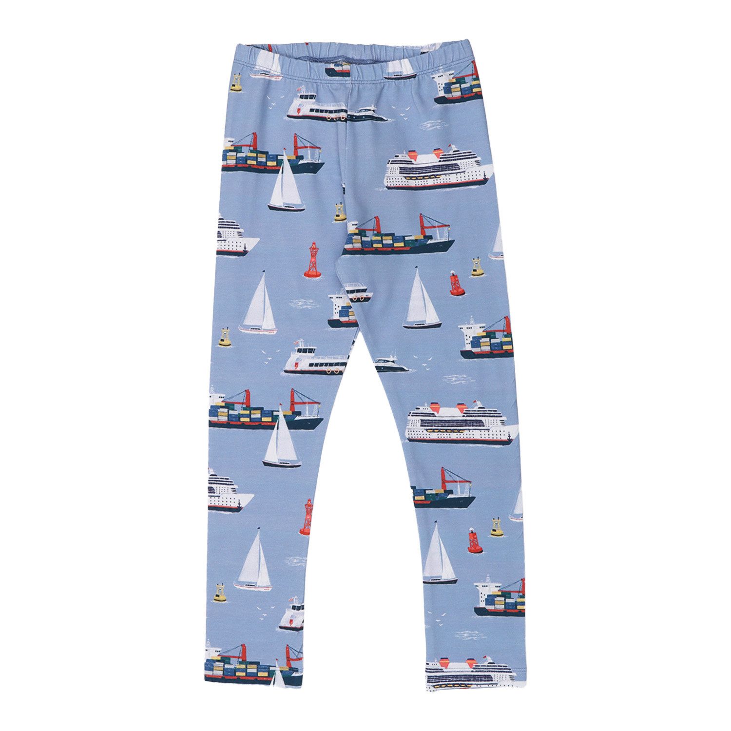 Walkiddy Leggings Walkiddy Schiff & Hafen Kinder Bio Baumwolle GOTS Blau - Bio Baumwolle,GOTS, Kinderbekleidung,nachhaltige Klamotten