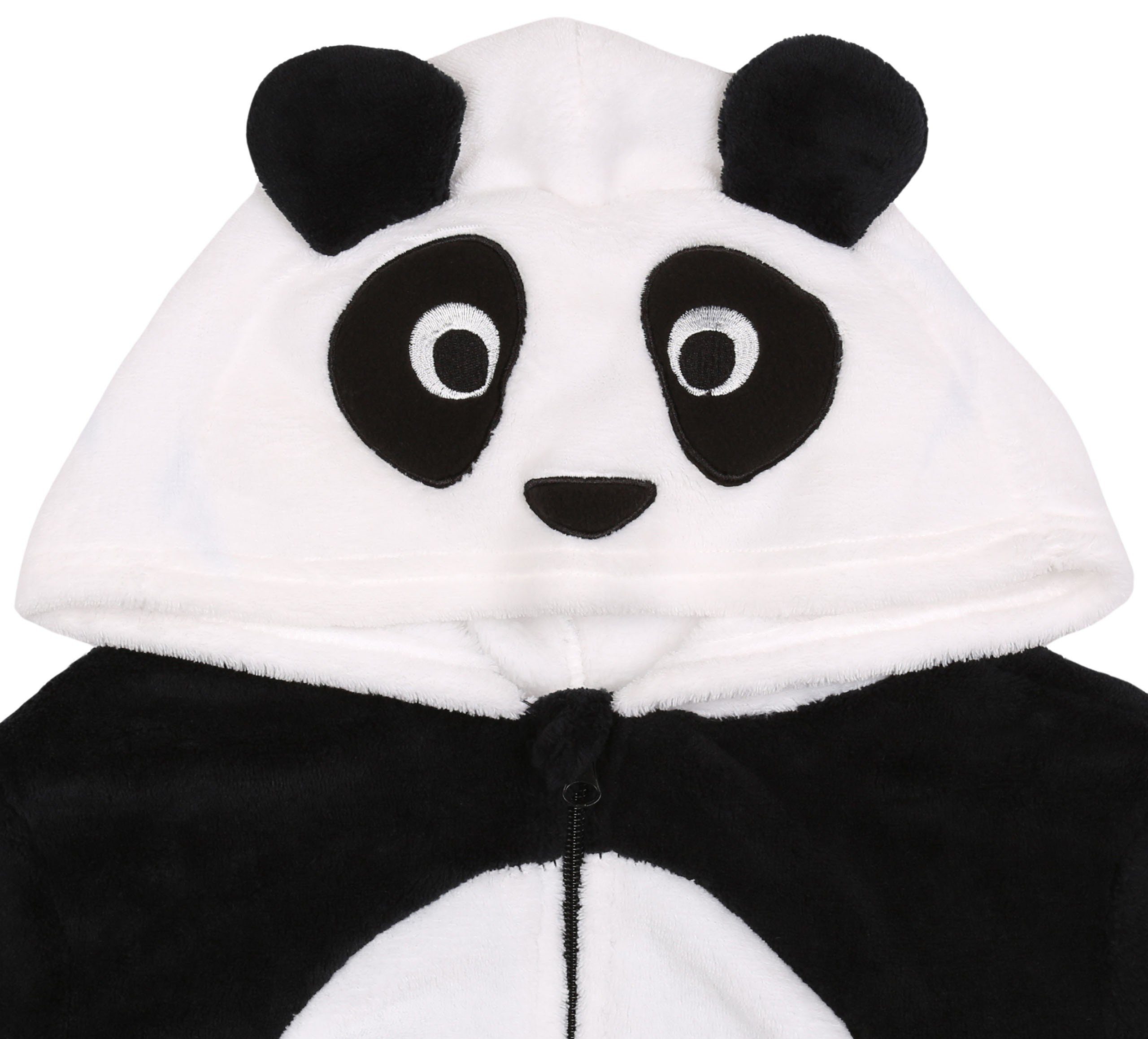 Panda-Fleece-Schlafanzug, Einteiler Jahre mit Schlafanzug Kapuze 3-4 Sarcia.eu