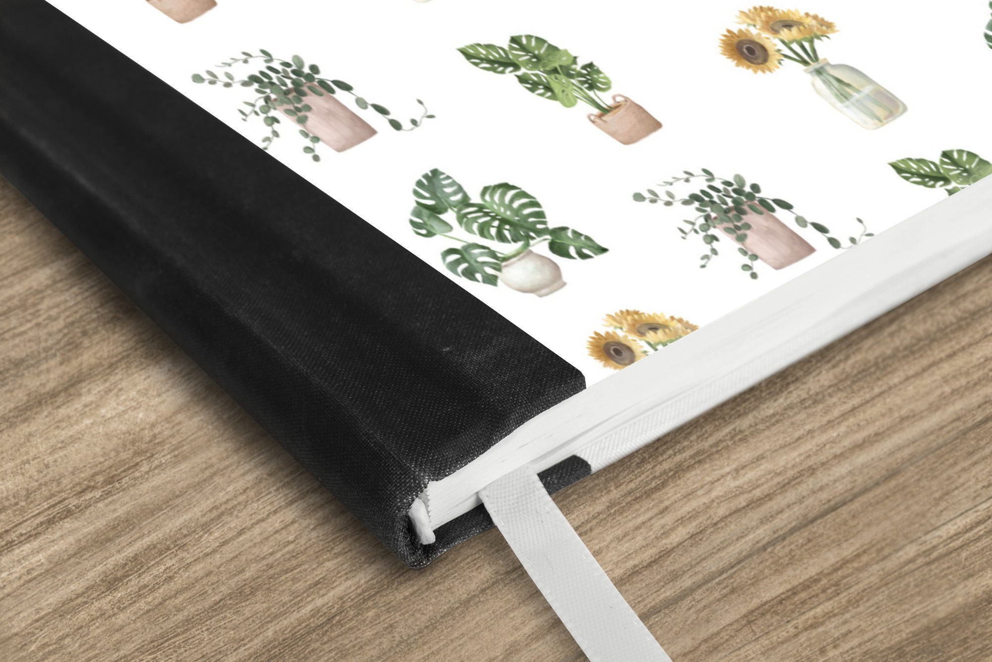Pastell, Tagebuch, MuchoWow Pflanzen - Notizbuch Muster Journal, A5, - 98 Notizheft, Haushaltsbuch Seiten, Merkzettel,