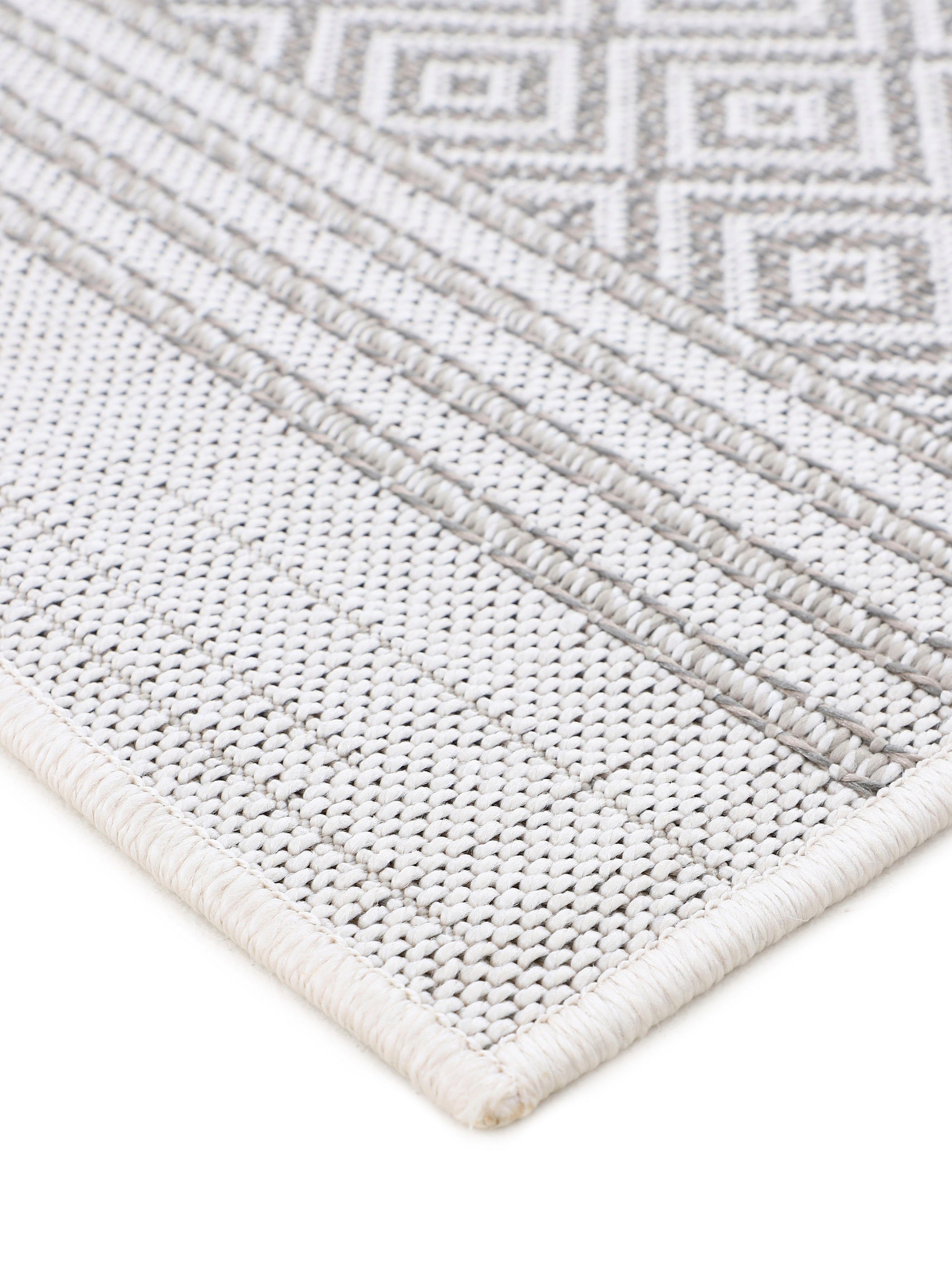 Boho Sisal robustes rund, 103, Optik, 4 Flachgewebe, carpetfine, Außenbereich UV-beständig, Teppich Höhe: mm,