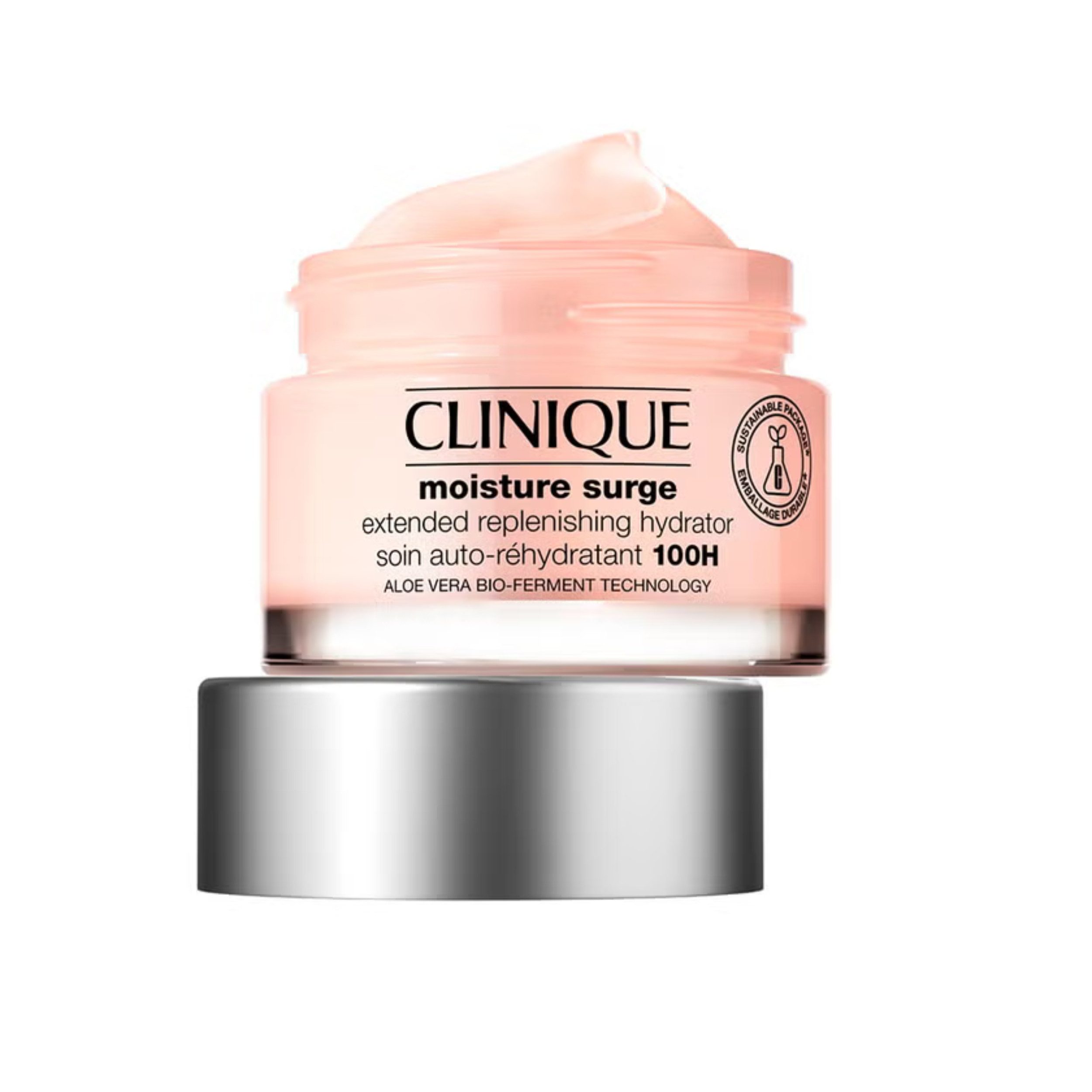 CLINIQUE Feuchtigkeitscreme Moisture Surge 100H Auto‑Replenishing Hydrator 50 ml, tiefenwirksamer Hydrator für alle Hauttypen