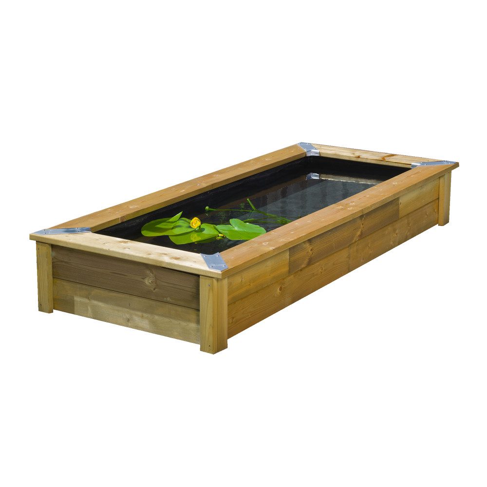 Ubbink Применитьteich Ubbink Set QUADRO MIRROR - Kesseldruckimprägnierte dekorative Holzumra